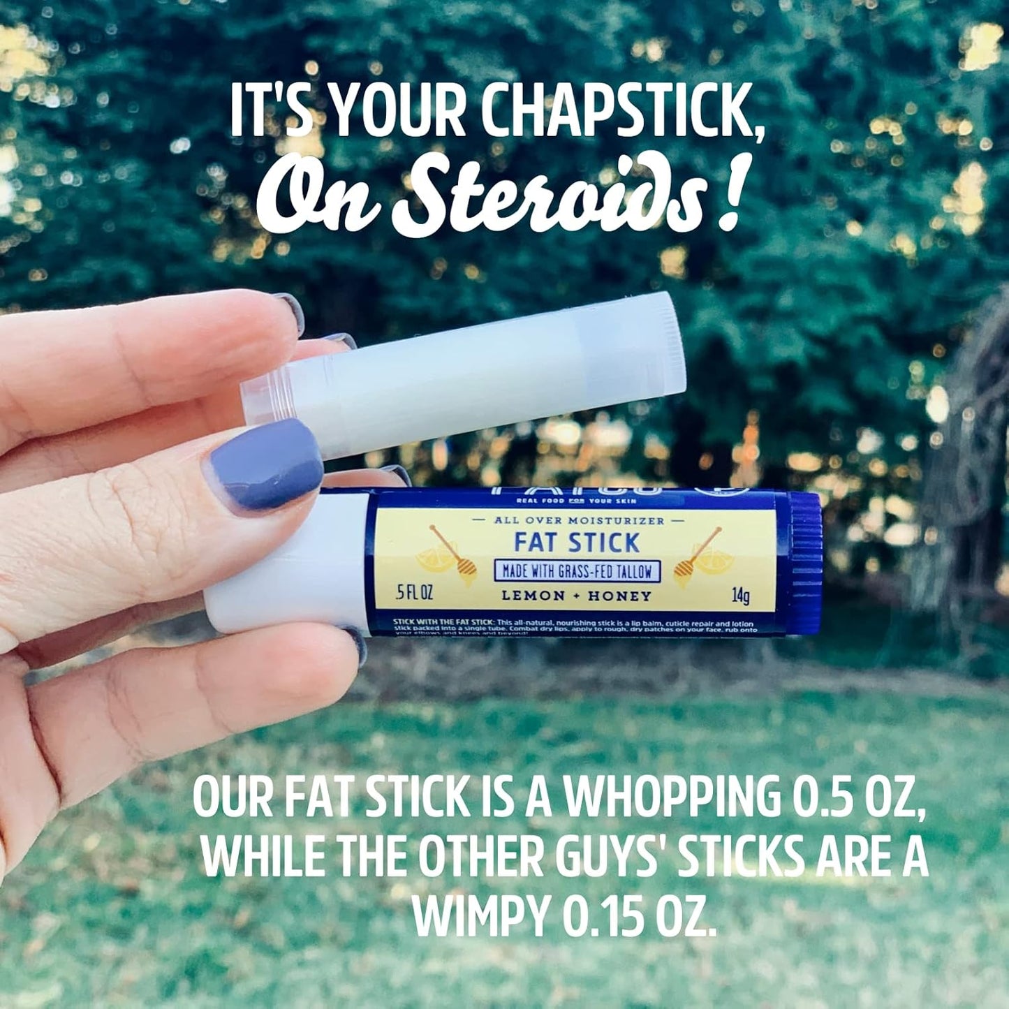 Fatco Moisturizing Stick - All-Purpose Hydration for Face, Lips & Body | Lemon & Honey (2-Pack)