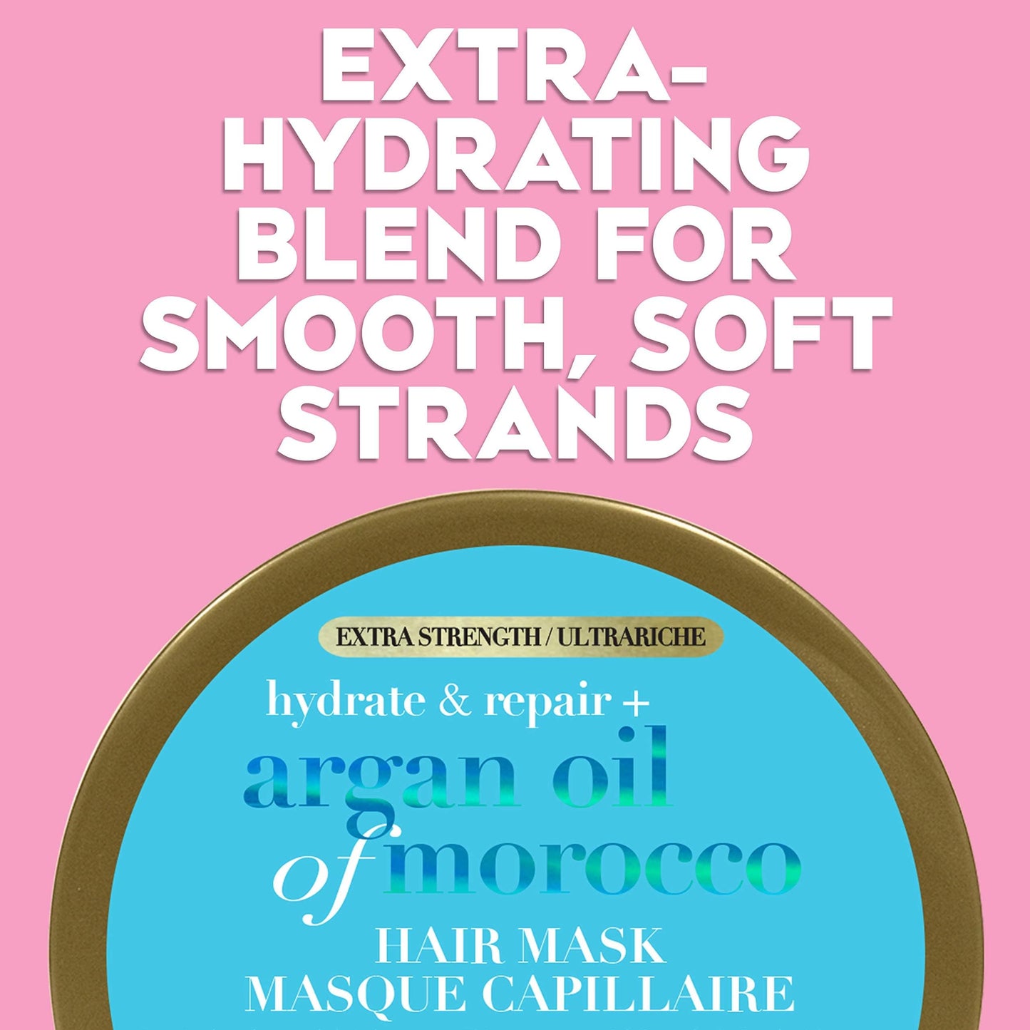 OGX Extra Strength Hydrate Repair + Argan Oil of Morocco Hair Mask Deep Moisturizing Conditioning Treatment, Citrus, 6 Ounce