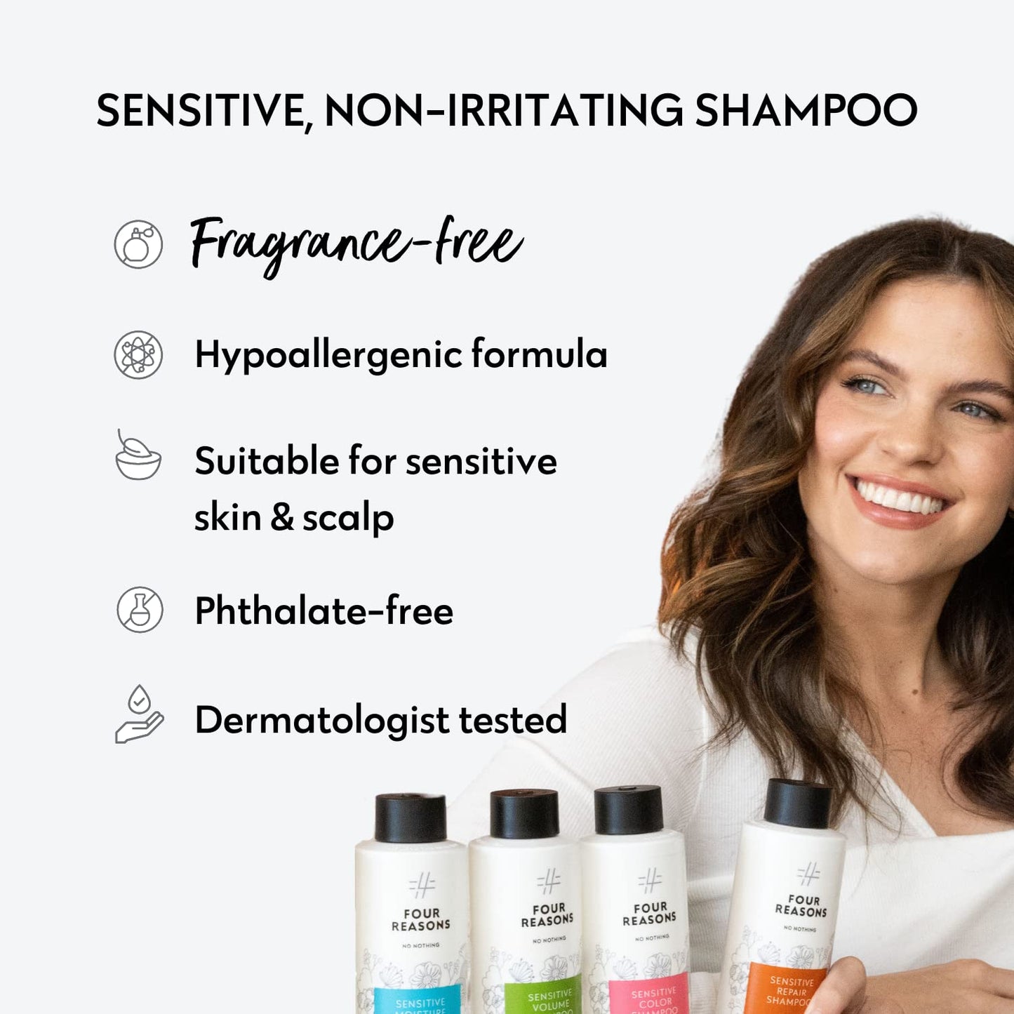 No nothing Volume Shampoo – Fragrance Free Volumizing Shampoo for Fine & Thin Hair – Lightweight Shampoo for Sensitive Scalp – Hypoallergenic, Vegan, Daily Use, 10.1 Fl Oz