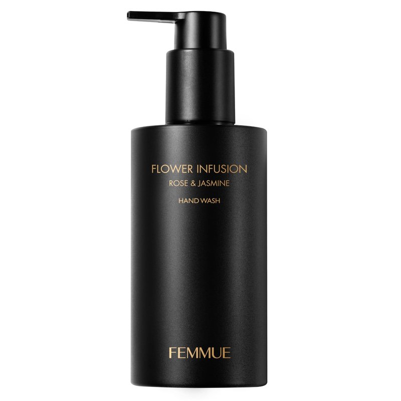 FEMMUE Flower Infusion Hand Wash - Rose & Jasmine (7.76 fl oz) | Gentle Liquid Cleanser | Hydrating & Nourishing For Soft Skin | Korean Beauty Skincare