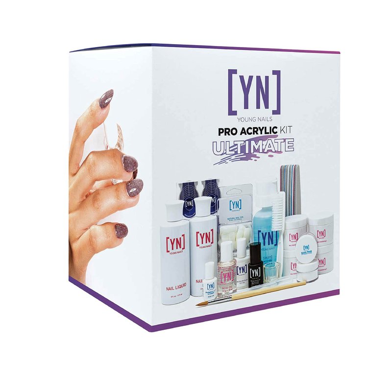 Young Nails Professional Kits & Accessories for Home Nail Kit, Starter Kit, Beginners, and/or Nail Professionals, Clear