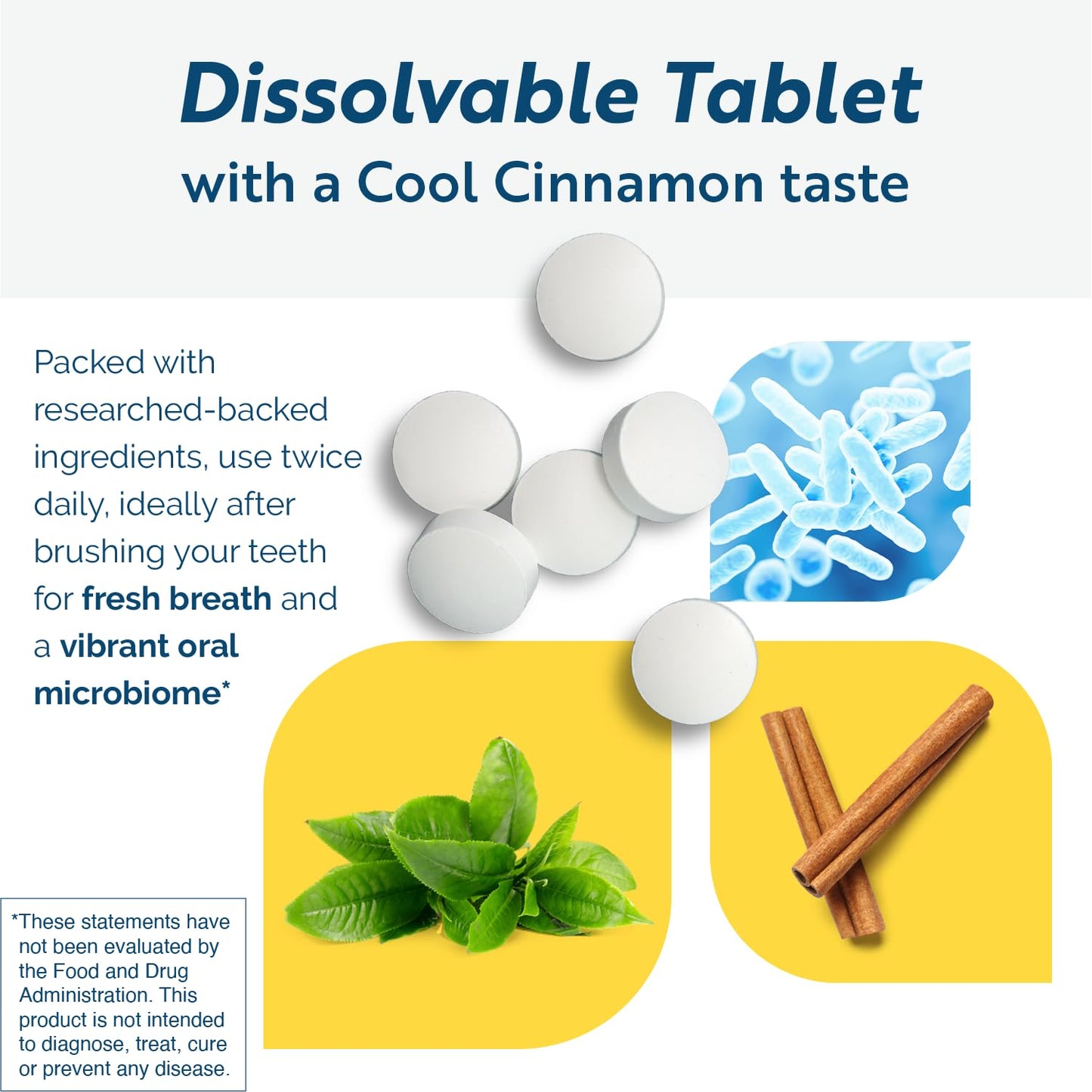 Researched Nutritionals OraMax - Oral Health Complex to Fight Bad Breath and Support Health Teeth & Gums - Oral Probiotics, Enzymes, Nutrients & Herbs (60 Dissolving Tablets)