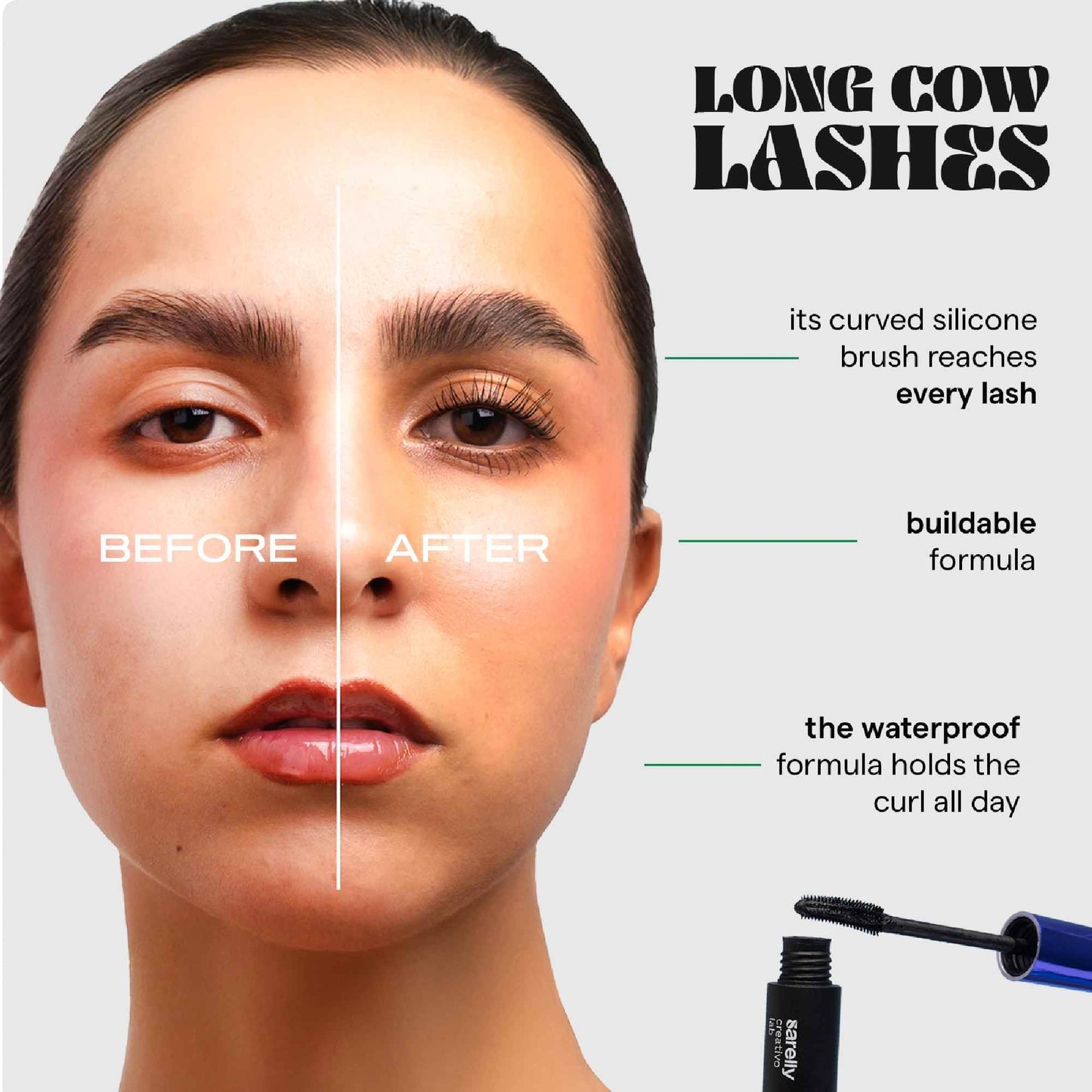 SARELLY Mascara | Waterproof | Volumizing & Lengthening | Lash-Conditioning | Vegan & Cruelty-Free (Bundle)