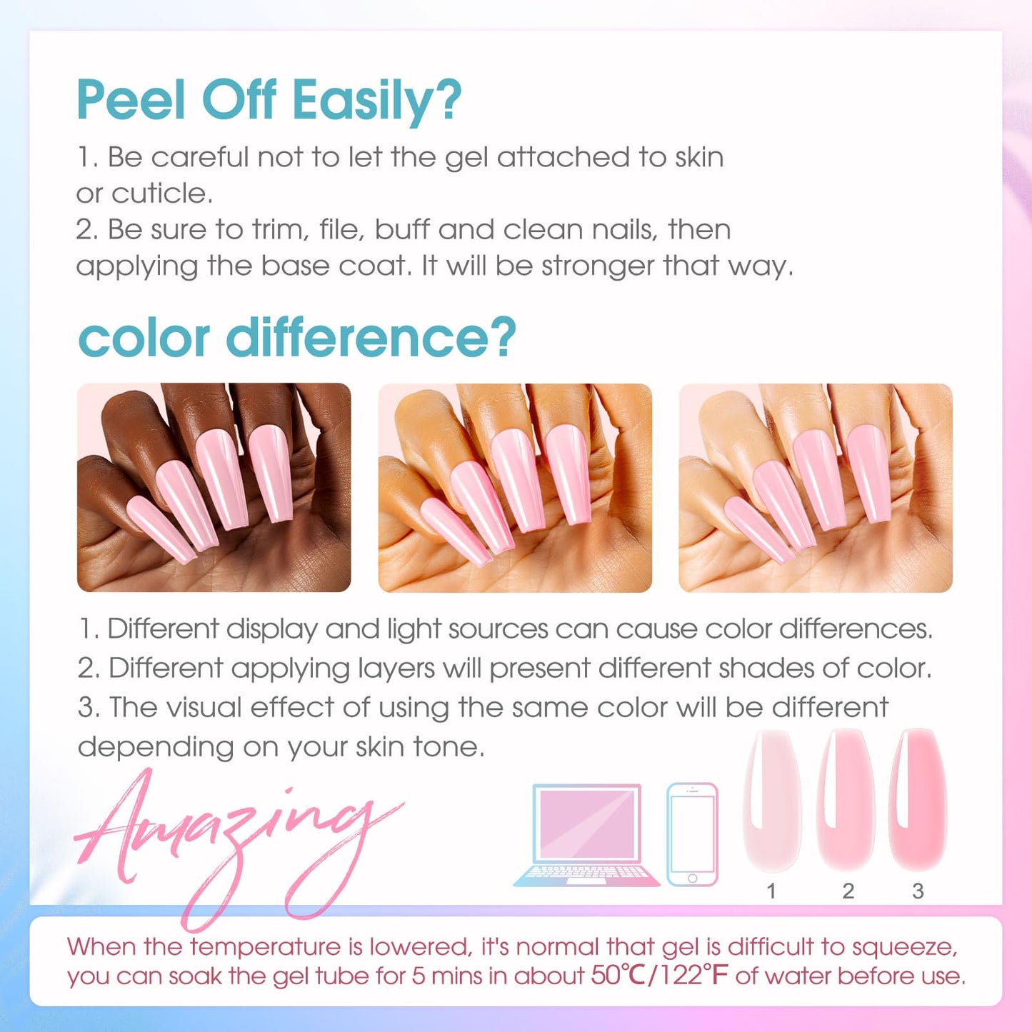 ROSALIND Neon Poly Nail Gel Kit with Drill -14 Colors Poly Extension Gel with U V Lamp Slip Solution and Electric Nail Drill Starter Kit, 0.34 oz/10 ml Nails Extension Set Home Salon DIY for