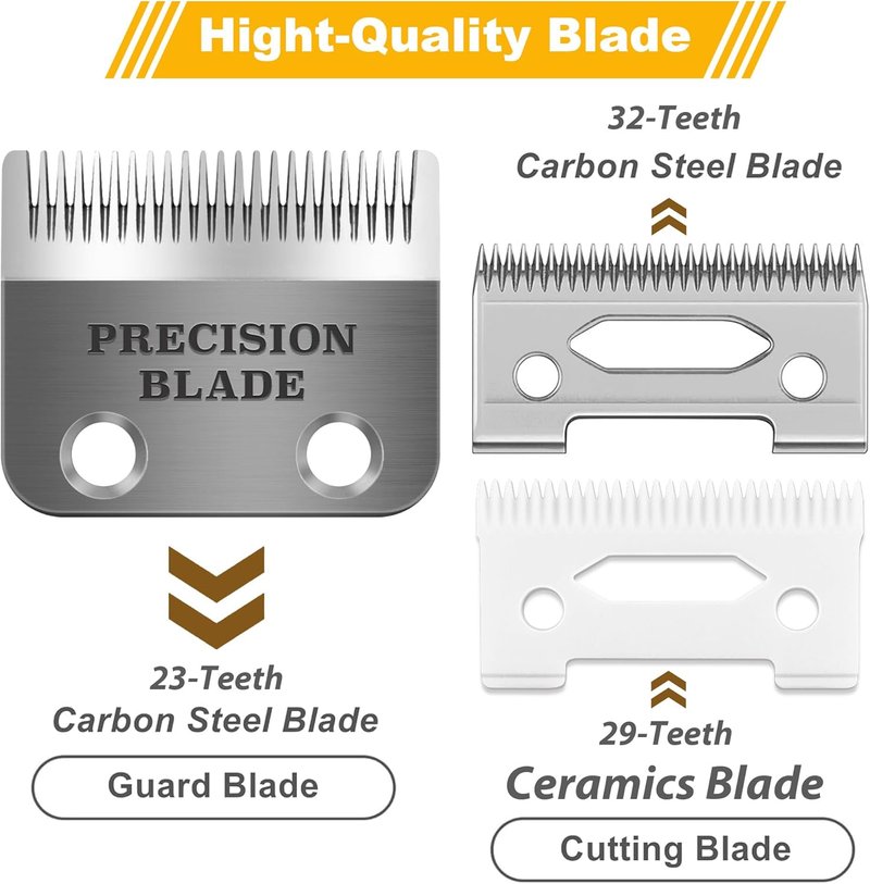 Precision Clipper Replacement Blade - Compatible with Wahl Clippers | Adjustable Hair Trimmer Parts, Pack of 2
