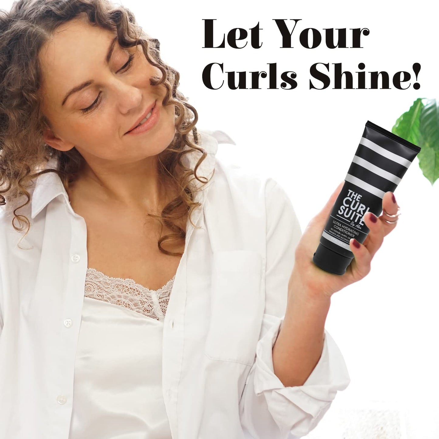 Hydrating Conditioner for Curly Hair - Paraben & Sulfate Free | Adds Moisture & Shine (8 Oz.)
