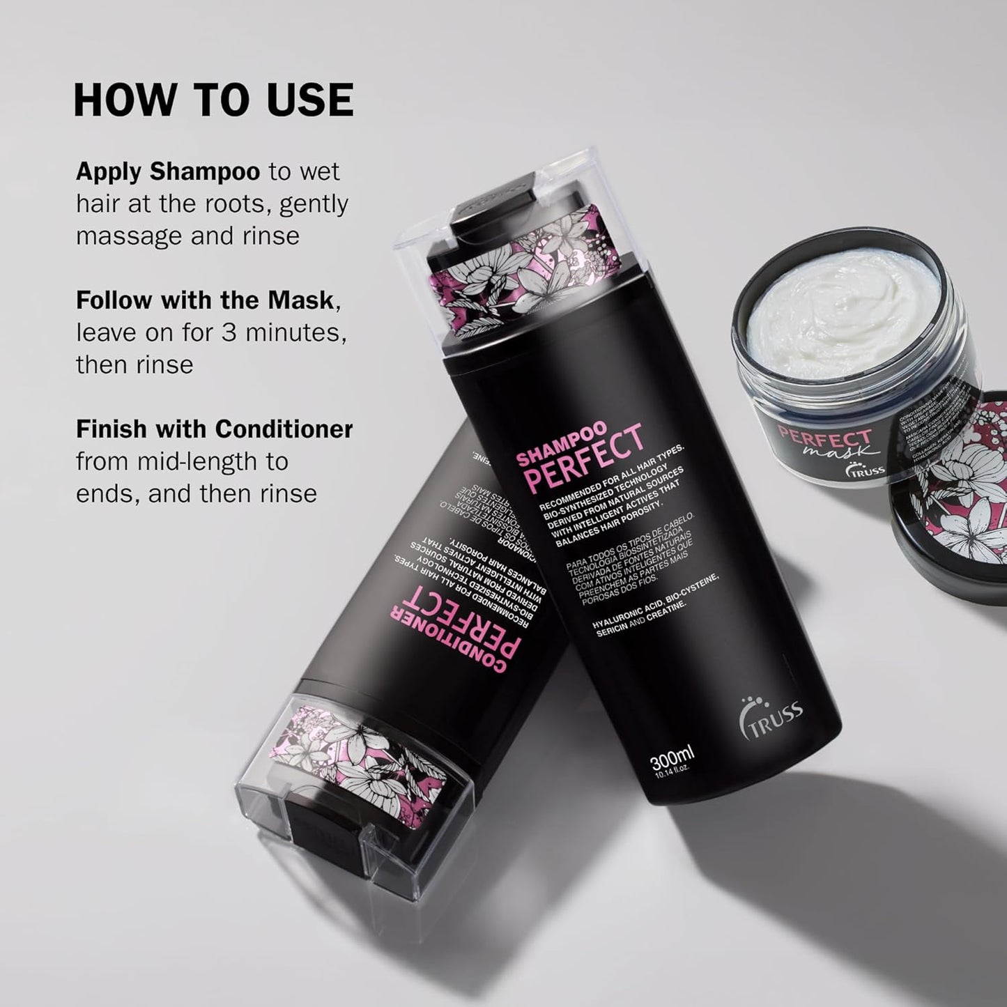 Truss Perfect Hair Conditioner - Porosity-Balancing Formula for Healthy Growth & Silky Texture | 10.14 Fl Oz