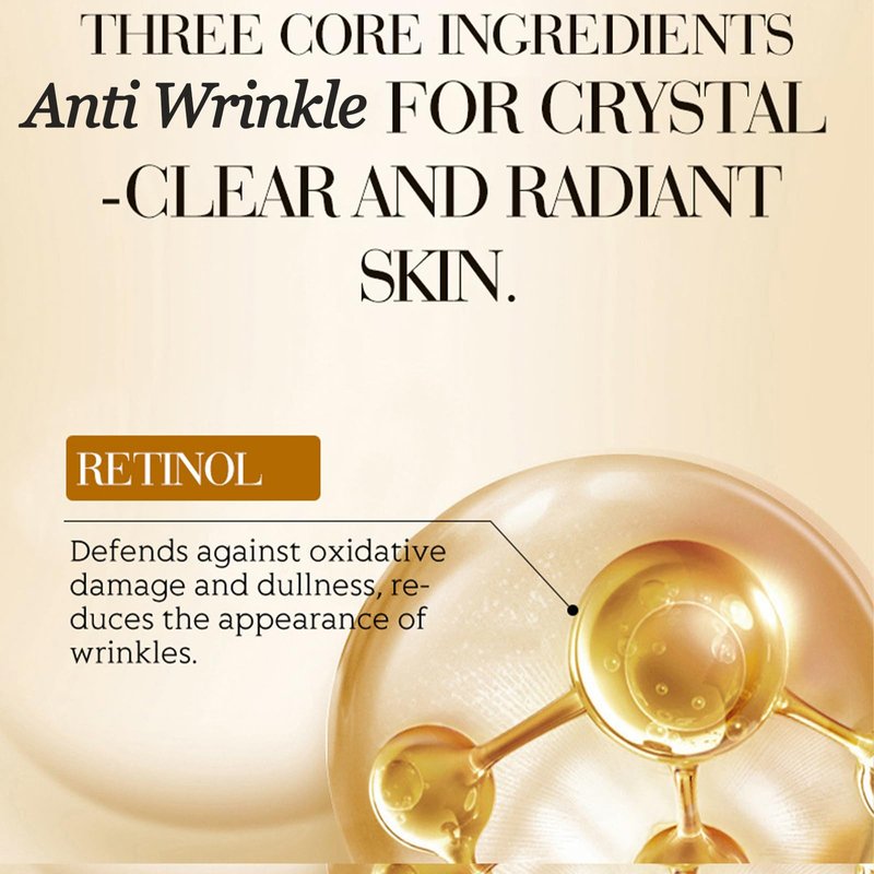 Retinol Capsules Serum for Face, Nourishing Anti Aging Retinol Serum for Women with Sodium Hyaluronate, Anti Wrinkle Face Capsule Serums for Women Anti Aging Skin Glowing and Radient, 90 count