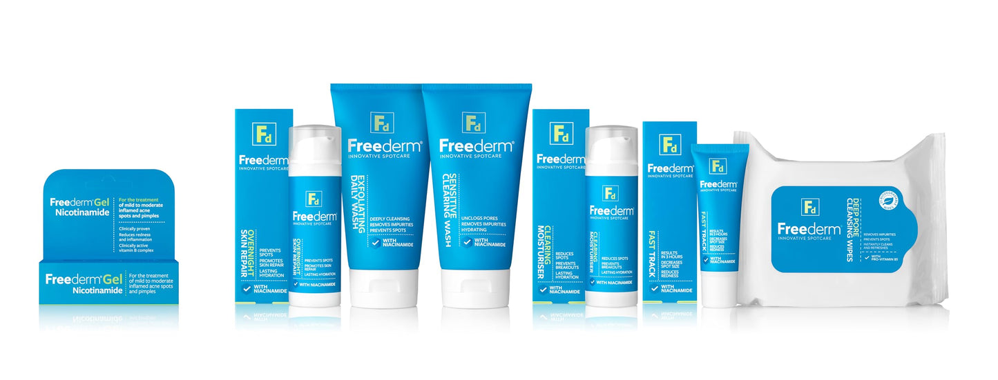 FREEDERM Sensitive Clearing Face Wash with Niacinamide, 150ml