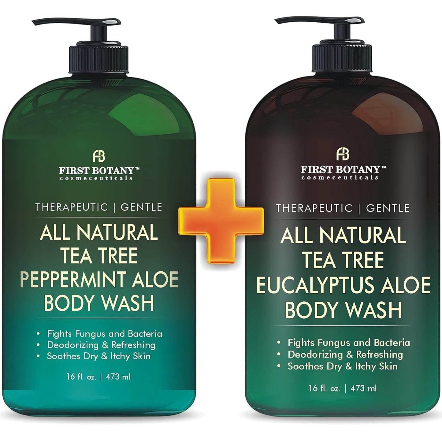 Tea Tree Body Wash - All Natural Eucalyptus & Peppermint Cleanser for Body Odor, Acne, Eczema | 16 fl oz