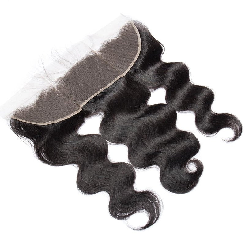 Lemoda 13x4 HD Transparent Lace Frontal - Body Wave Brazilian Virgin Human Hair | Natural Black 18 Inch