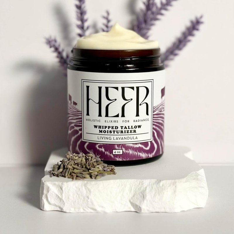 Grass Fed Beef Tallow Moisturizer - All-Natural Whipped Lotion for Skin, Face & Body | 4 oz