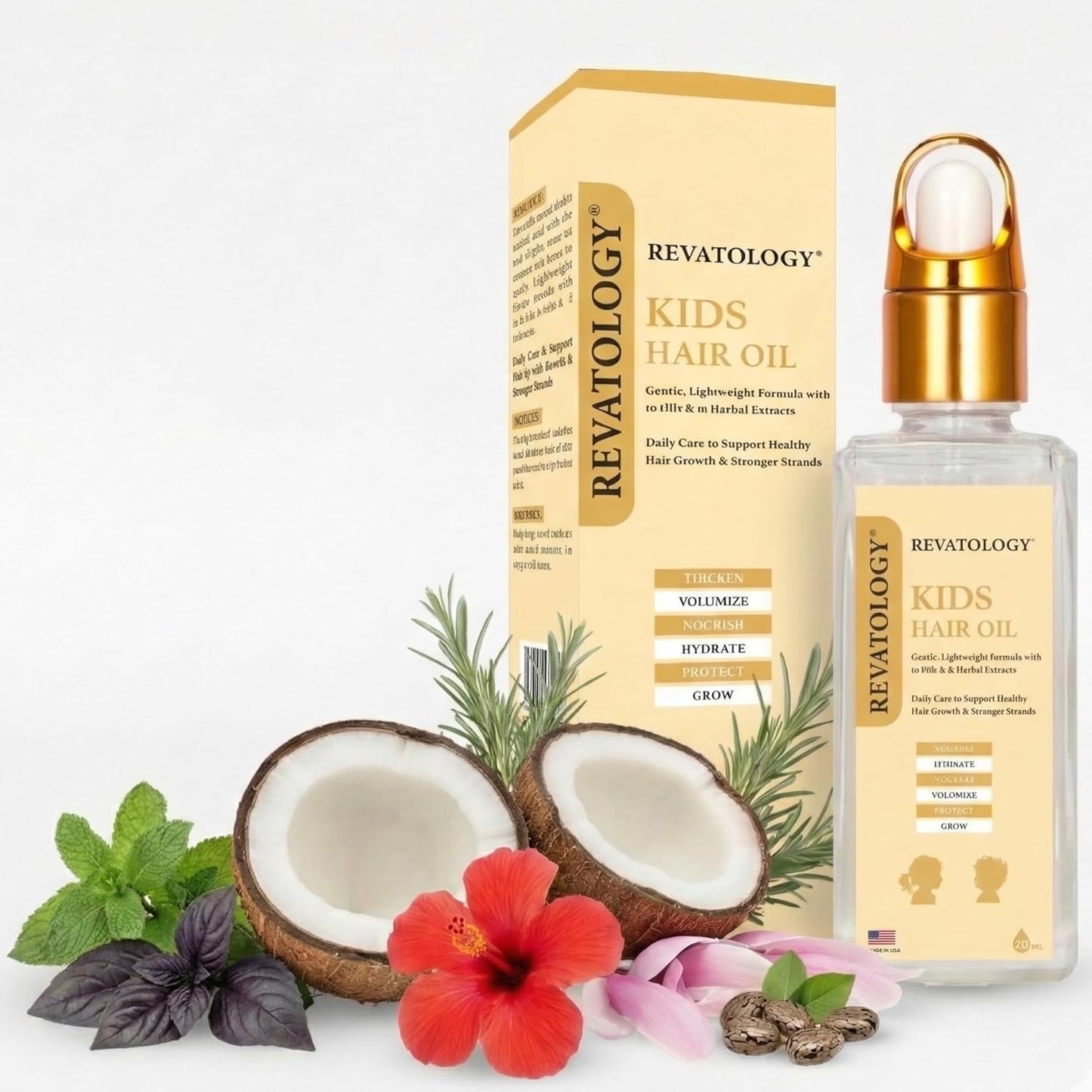 Kids & Baby Hair Growth Oil - High Potency Scalp Treatment with 26 Cold-Pressed Botanicals | For All Hair Types
