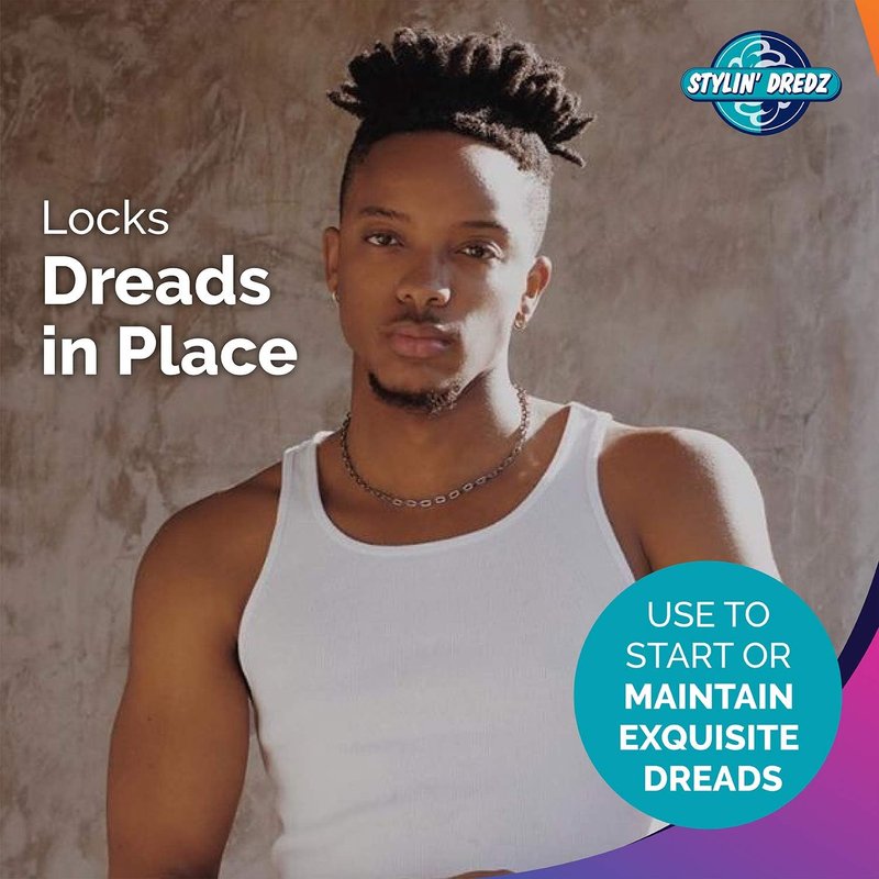 Stylin Dredz Mouldin' Gel Wax with Tea Tree Oil - Twist n Lock - Maximum hold (500 ml, Pack of 4)