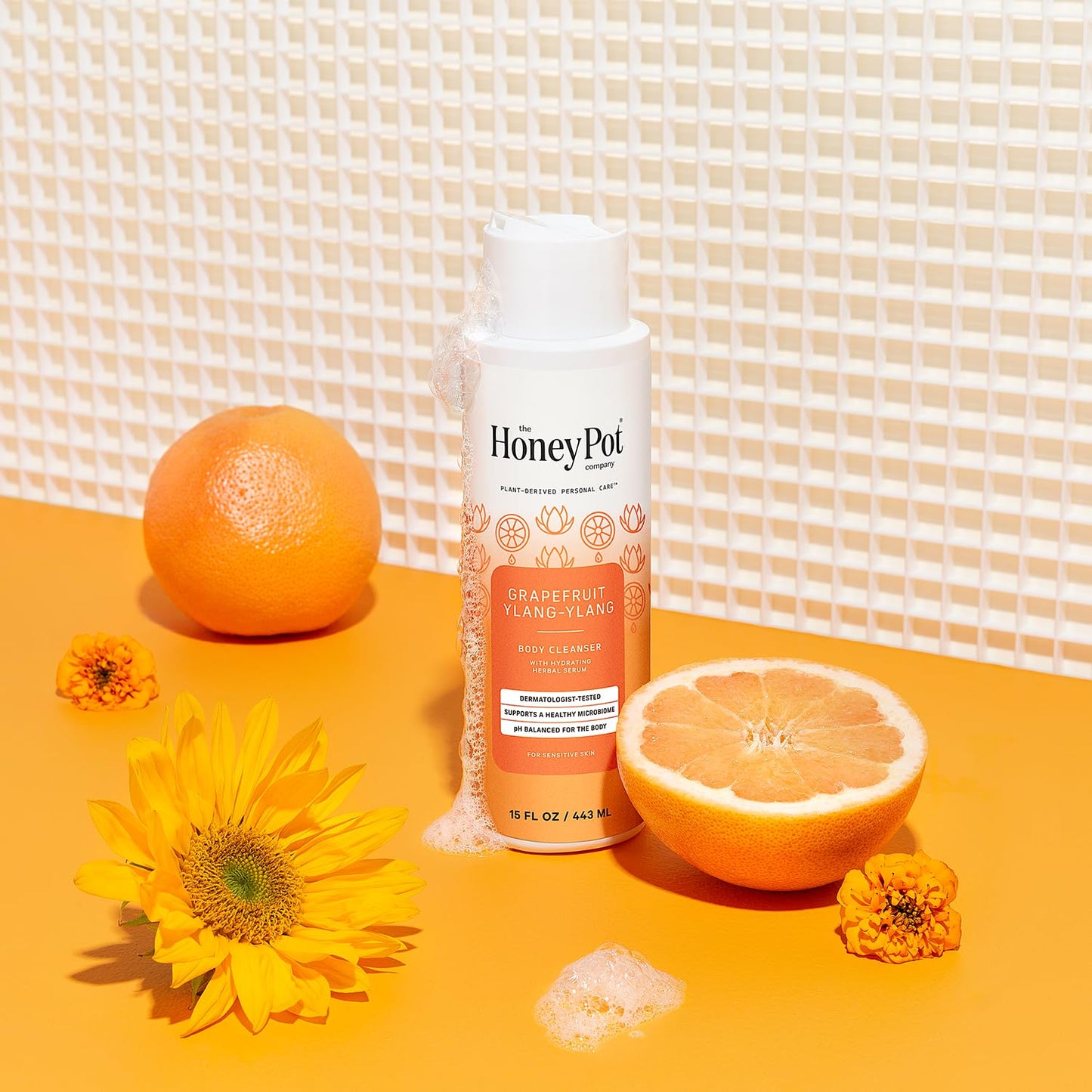 The Honey Pot Company - Body Cleanser - Variety Pack - Coconut Shea, Lavendar Chamomile, and Grapefruit Ylang Ylang