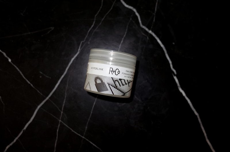 R+Co HYPERLINK Fiber Stretch Pomade - Flexible Hair Styling Pomade for Texture & Definition | All Hair Types
