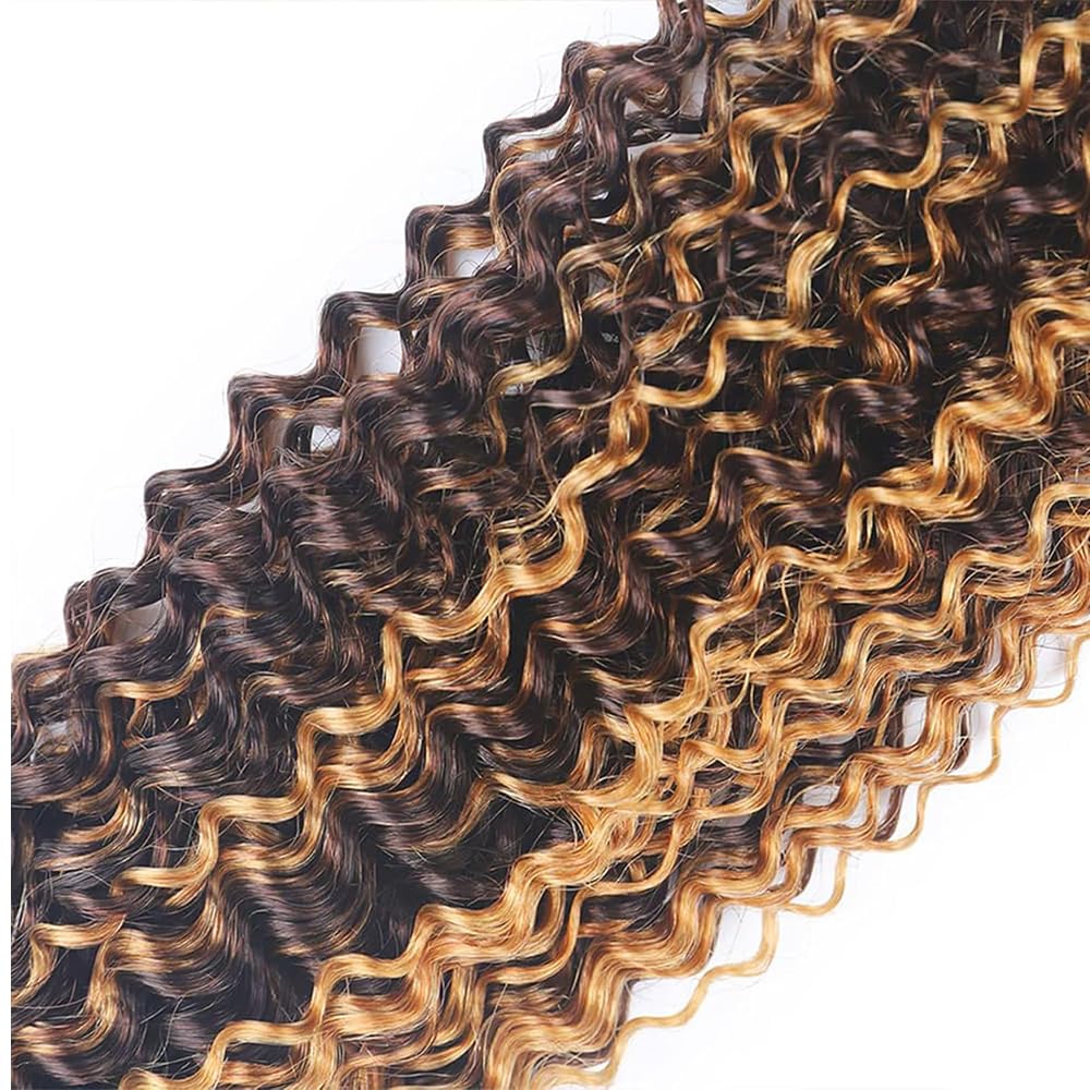 T1BP4/30 Brown Straight Human Hair Bundles Ombre Light Brown and Dark Brown Human Hair 3 Bundles 8 10 12 Inch Unprocessed Brazilian Virgin Remy Soft, Silky, Full,And Comfortable In The Sense Of Touch