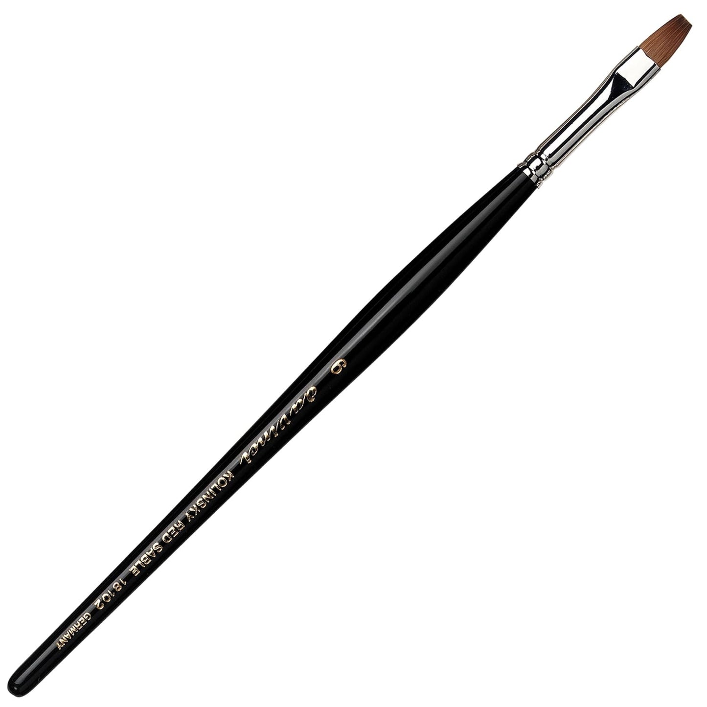 da Vinci Size 6 Acrylic Nail Brush - Round Russian Red Sable with Blue Handle