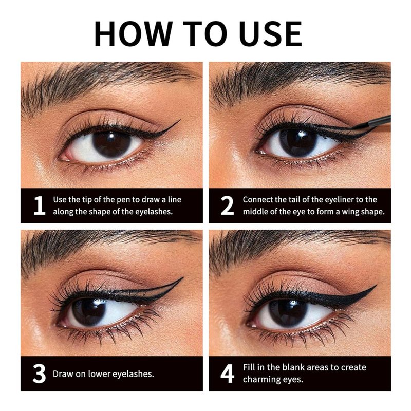 SHEEYOON Liquid Eyeliner, Matte Eyeliner with Fine Brush Tip, Easy Glid Waterproof Smudge Proof, 0.17 fl oz (#3 Safari Matte)
