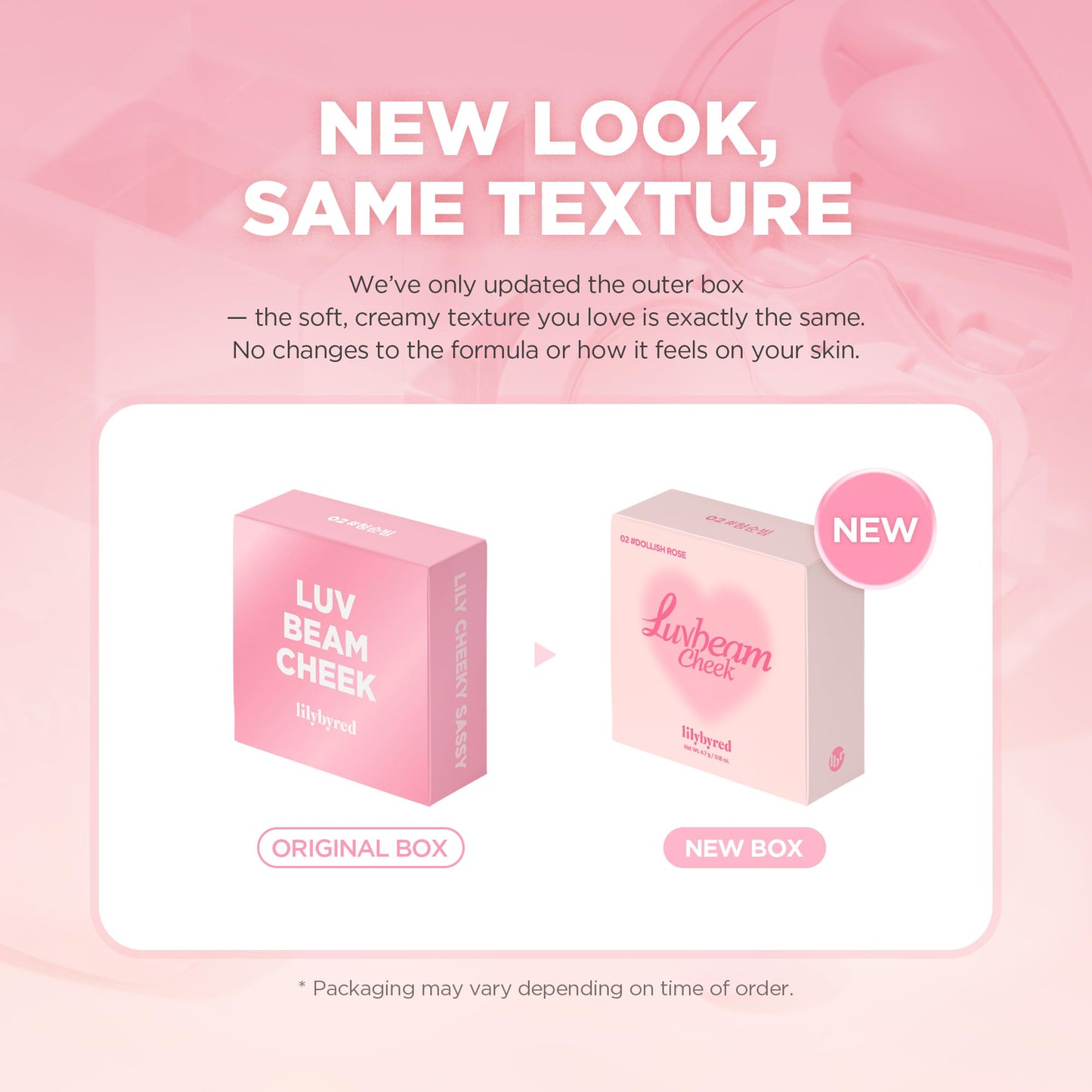 lilybyred Luv Beam Cheek | Heart-Shaped Korean Powder Blush, Soft Matte Finish with Subtle Shimmer, Blendable & Buildable, Lightweight & Long-Lasting, Natural Flush, 0.16 oz. (03 Flush Orange)