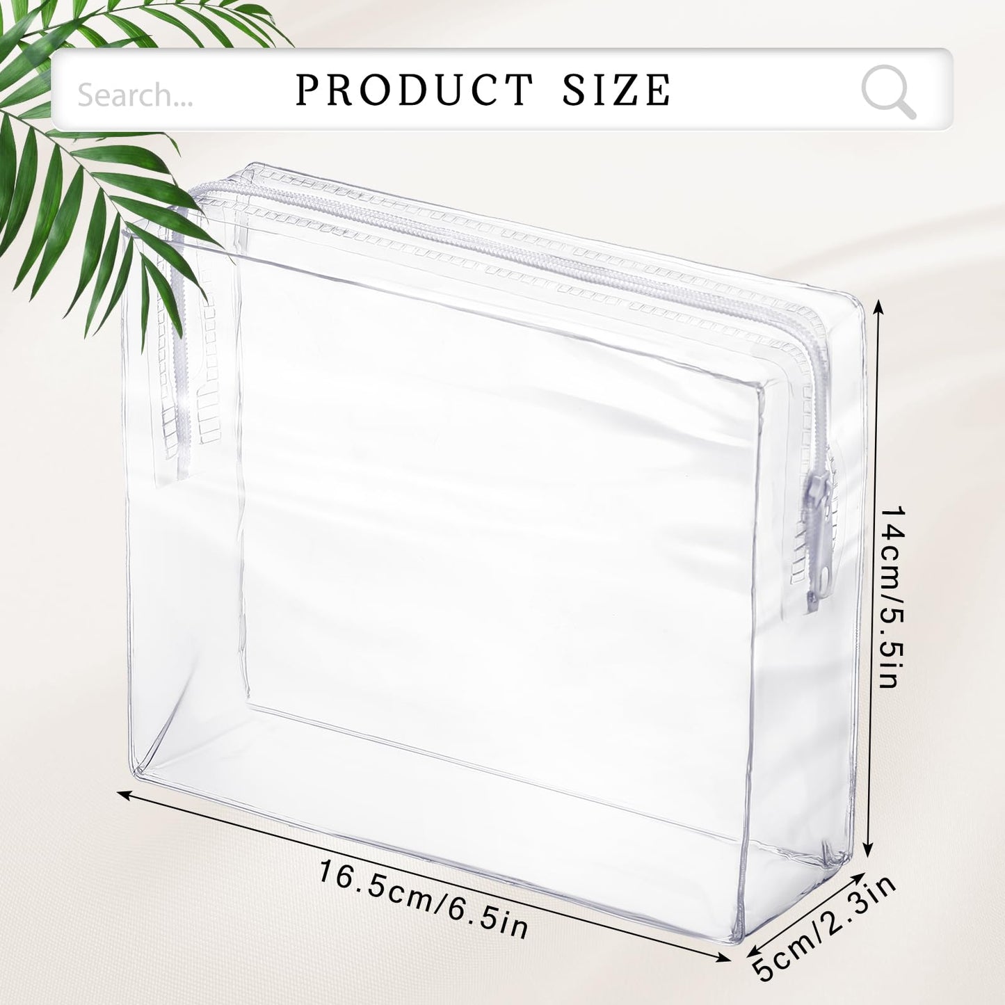 36 Pcs Mini Clear Makeup Bag Small Zipper Pouch Travel for Toiletries PVC Plastic Cosmetic Waterproof Toiletry for Women Men Vacation