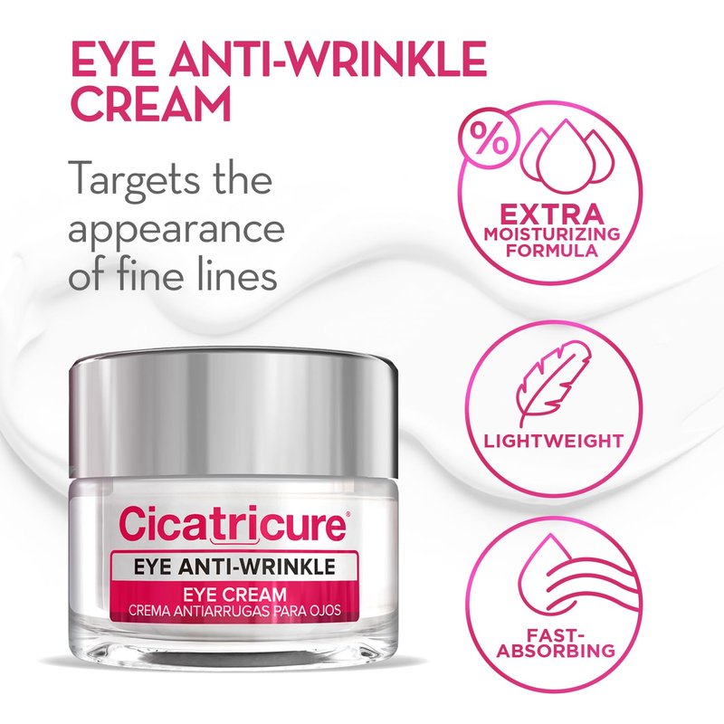 Cicatricure Deep Anti-Wrinkle Kit with Eye Cream and Face & Neck Cream, Wrinkle Cream System with Face Moisturizer and Neck Cream, Daily Care for Wrinkle-Prone Skin, Skincare Gift Set, 2 Count