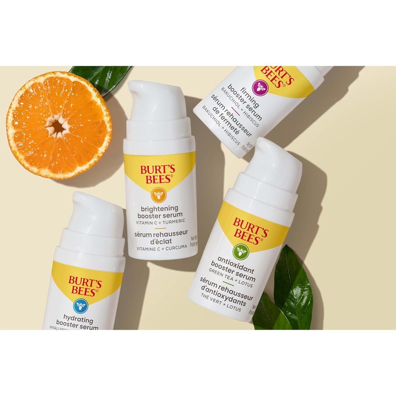 Burt's Bees Vitamin C Turmeric Facial Serum - Brightens Skin & Reduces Dark Spots | Lightweight & Hydrating (1 oz)