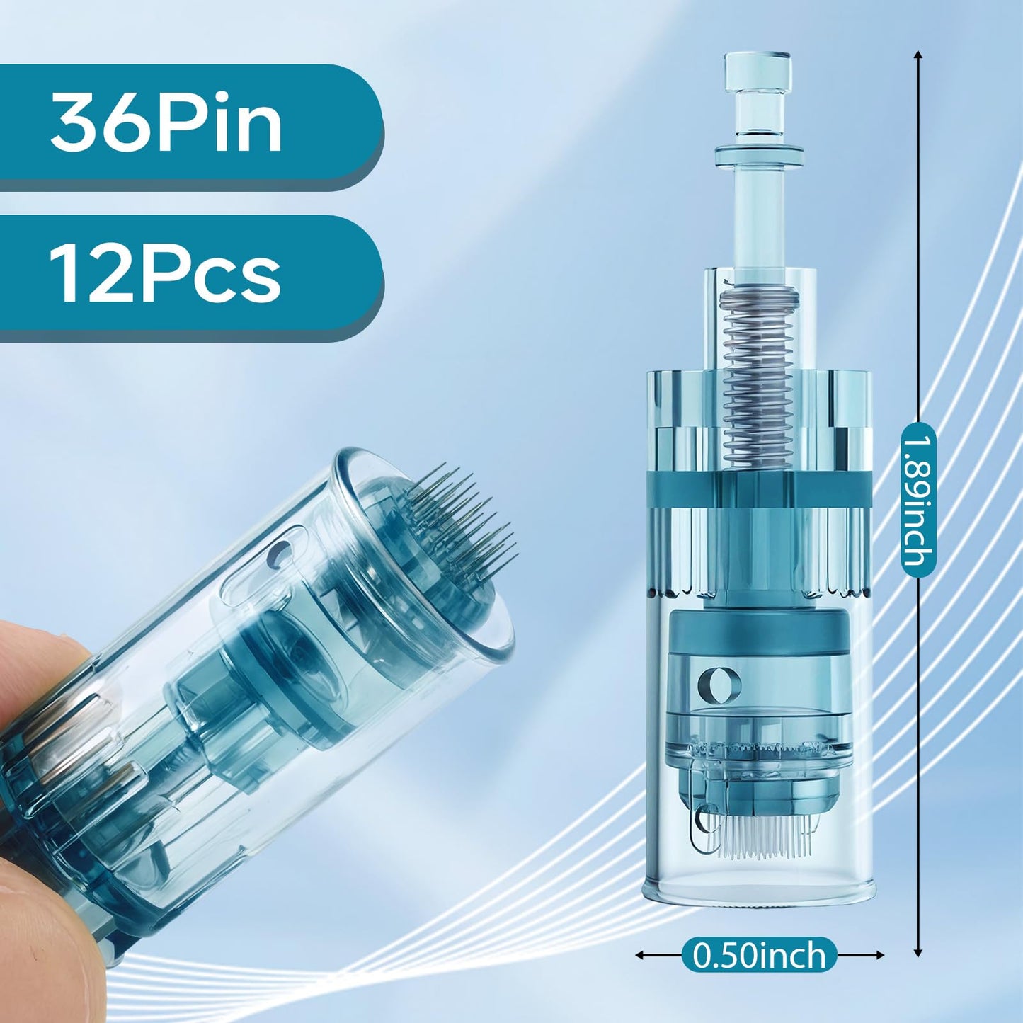 Dr Pen M8 36 Pin Microneedling Pen Cartridges, 12Pcs
