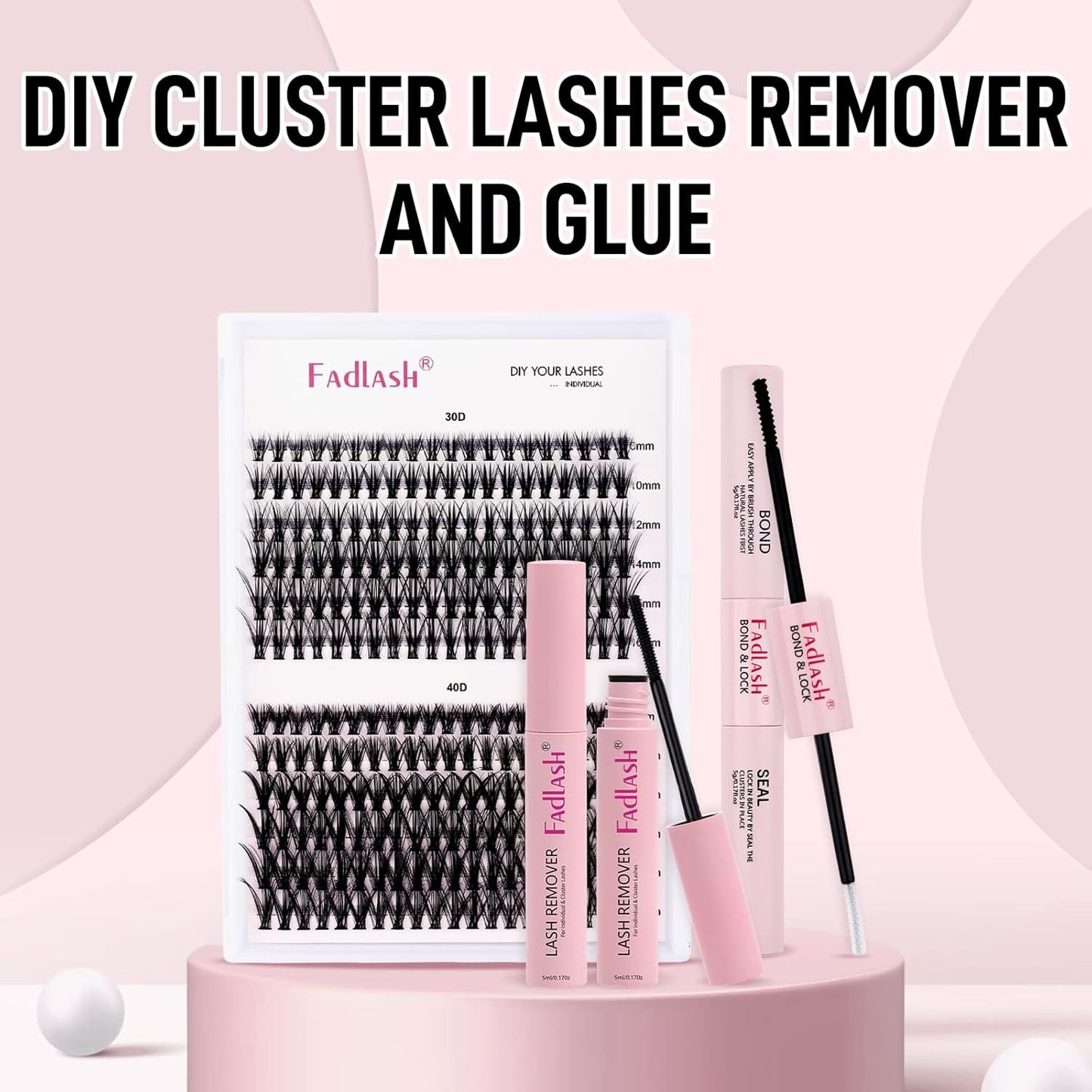 Lash Extension Remover Kit - Soothing Oil & Glue Remover for Cluster Lashes | 5ML, DIY Self-Application