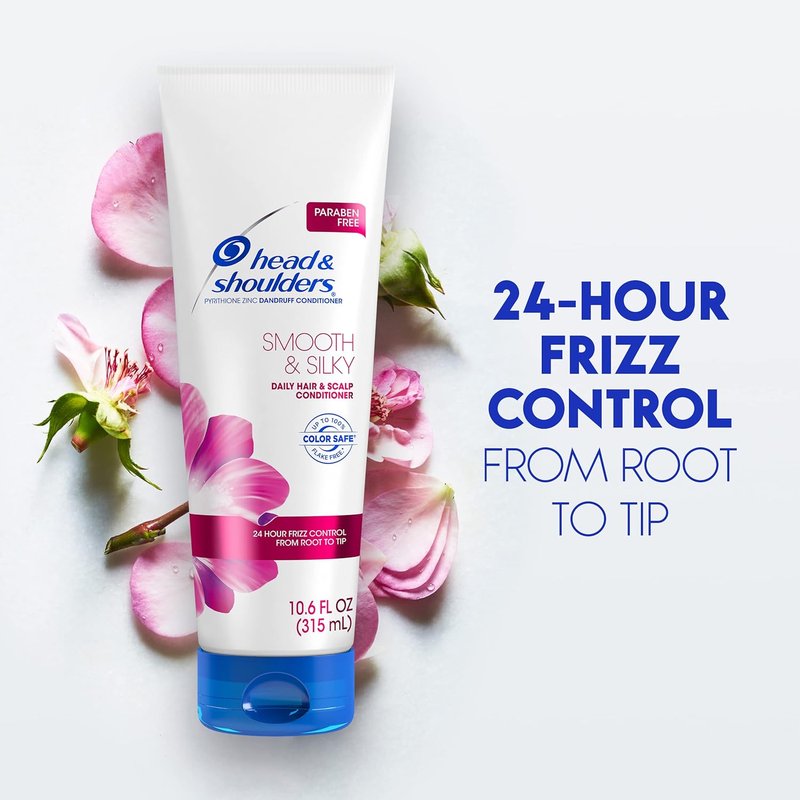 Head & Shoulders Dandruff Shampoo & Conditioner Twin Pack - Smooth & Silky | 23.4 Fl Oz