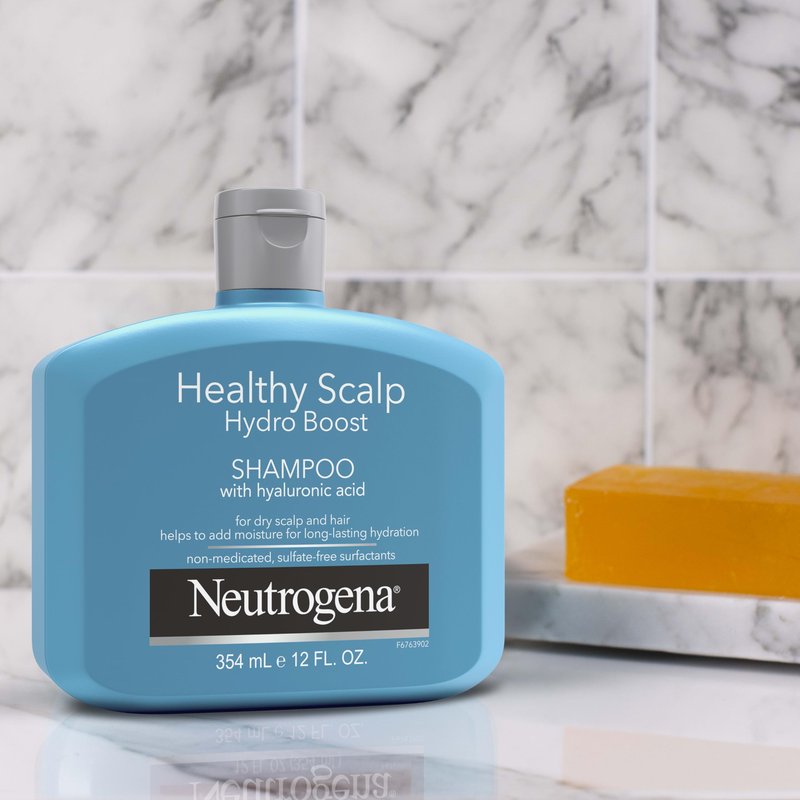 Neutrogena Healthy Scalp Hydro Boost Shampoo & Conditioner Set with Hyaluronic Acid, Hydrating Shampoo & Conditioner Helps Add Moisture to Dry Scalp & Dry Hair, Non-Medicated, 2 x 12 fl. oz