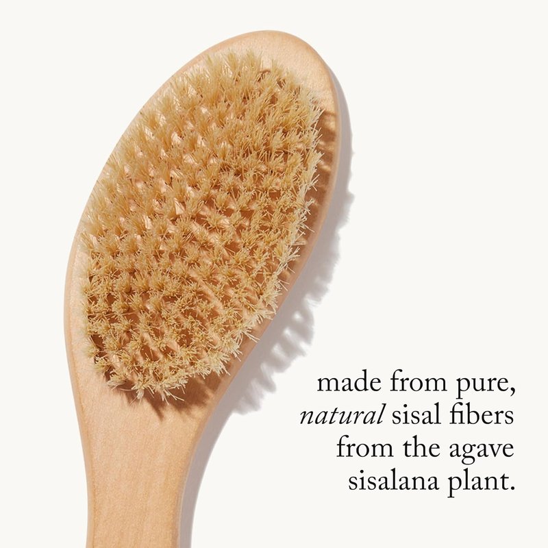 Goop Beauty Dry Brush - Detoxifying Body Exfoliator with Natural Biodegradable Sisal Fibers | Wooden Handle | FSC Certified