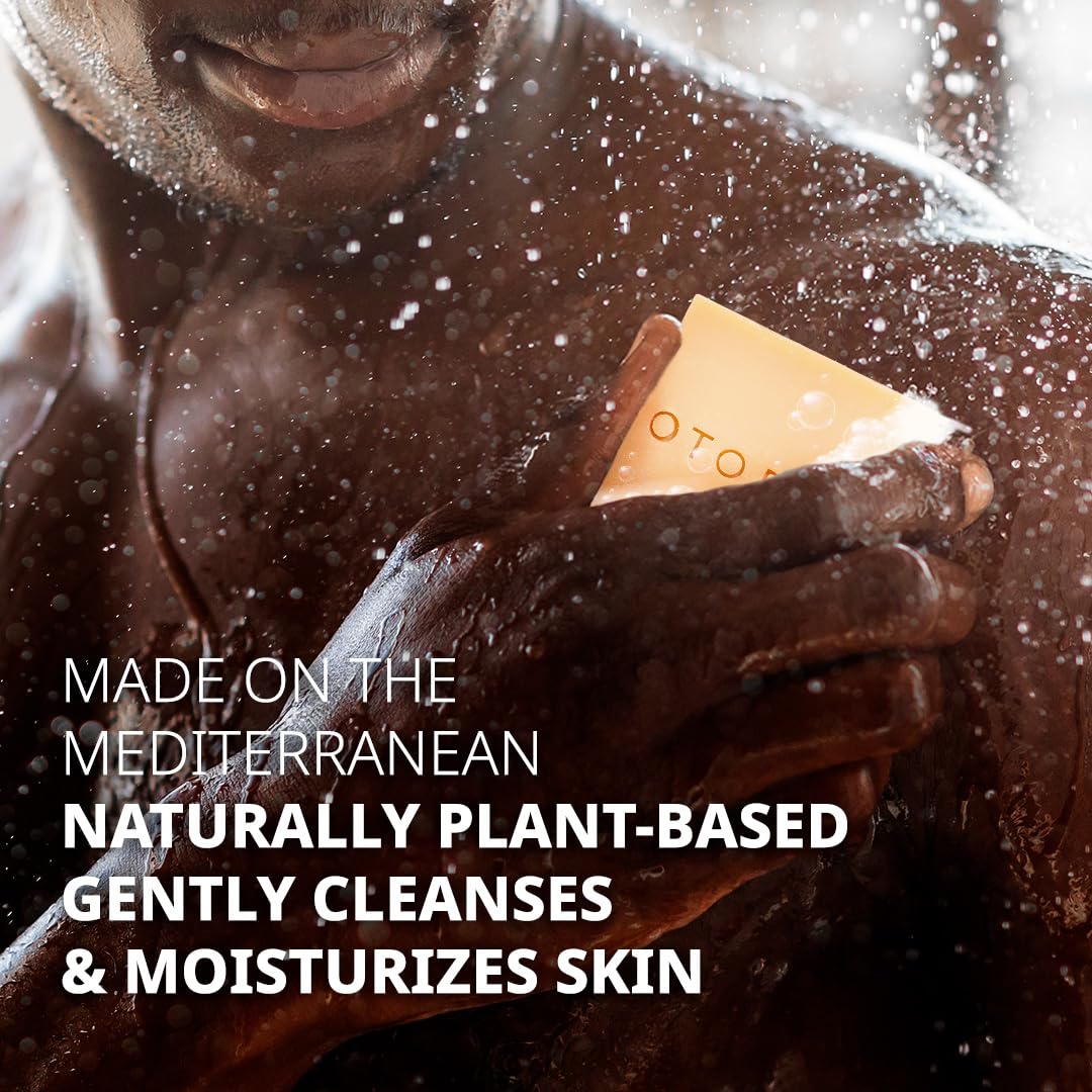 Otoepia Shaving Bar and Body Soap in Mint Scent for Men - 8 Bars, All Purpose Natural Olive Oil - Moisturizing, Nourishing & Gentle on Sensitive Skin Men’s Collection