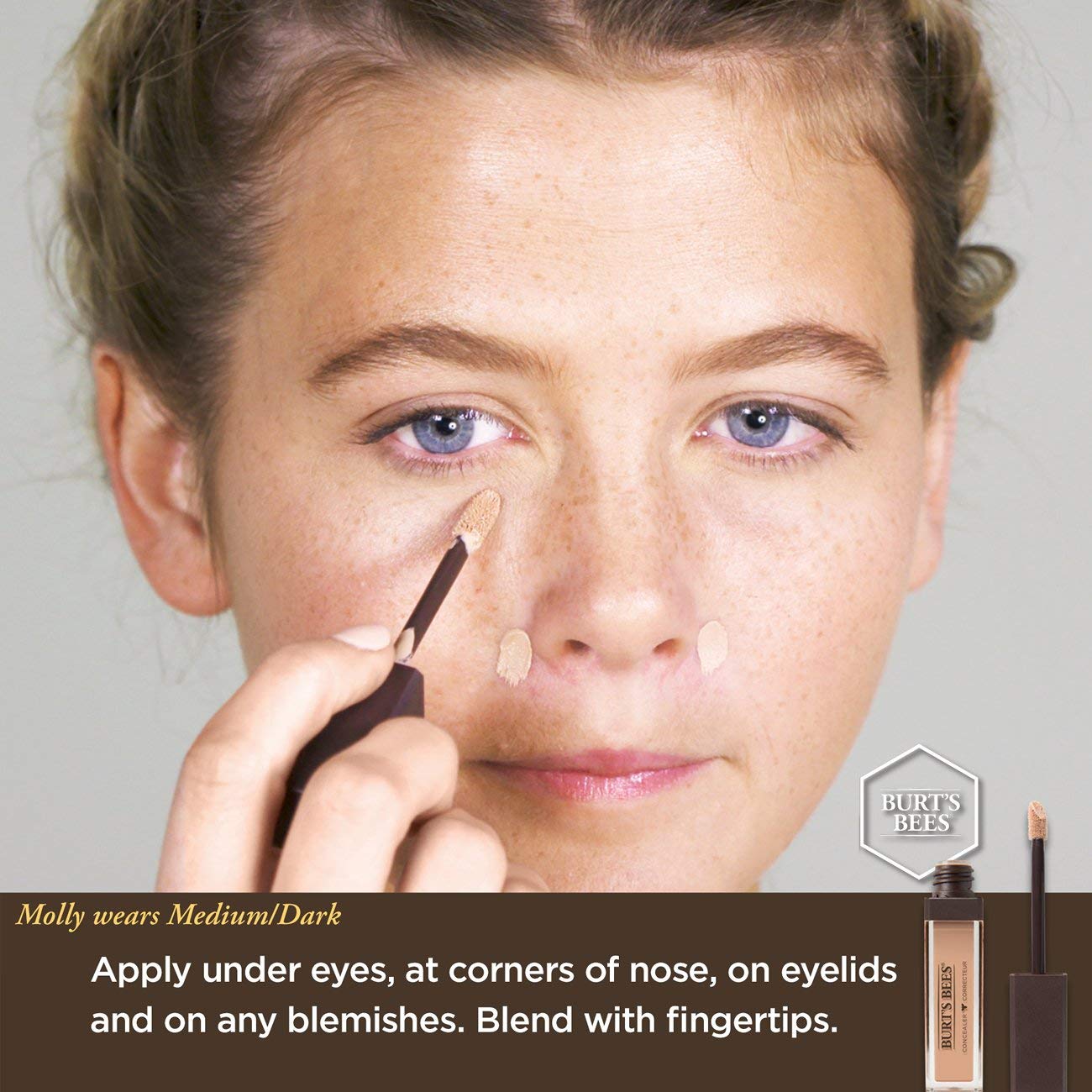 Burt's Bees Concealer, Medium/Dark - 1 Tube