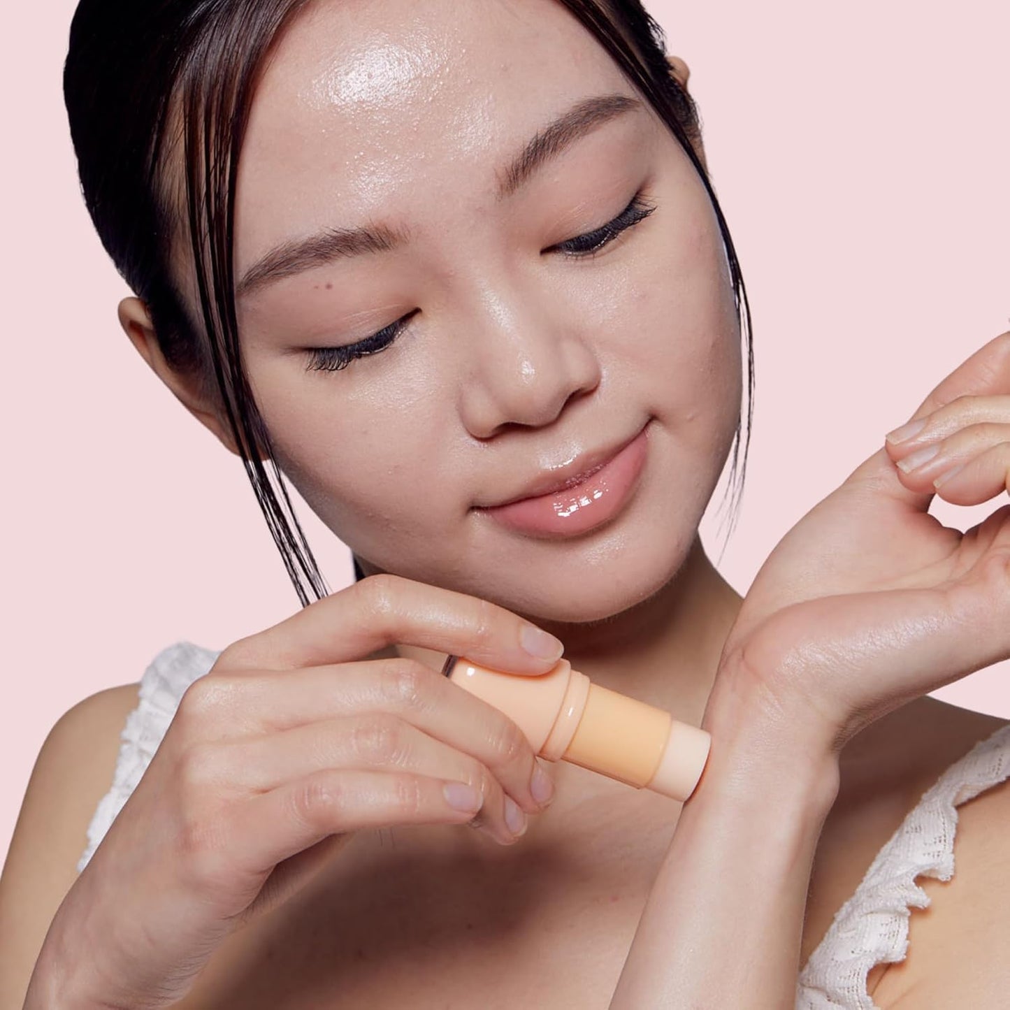 TONYMOLY Bunny Trio Petit Bunny Lip Gloss, Juicy Peach + Pocket Bunny Facial Moist Mist, Hydrating Moisturizer Spray for Hydration + Pocket Bunny Bar Women Perfume Stick, Bebe Bunny