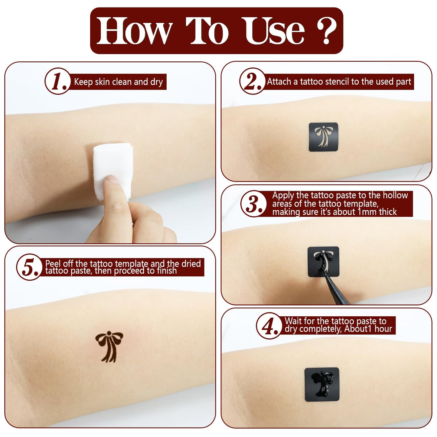 Henna Tattoo Stencils Kit 18 Sheets,Henna stencils for hands Temporary Tattoo Stickers for Women and Girls Face Paint Body Art