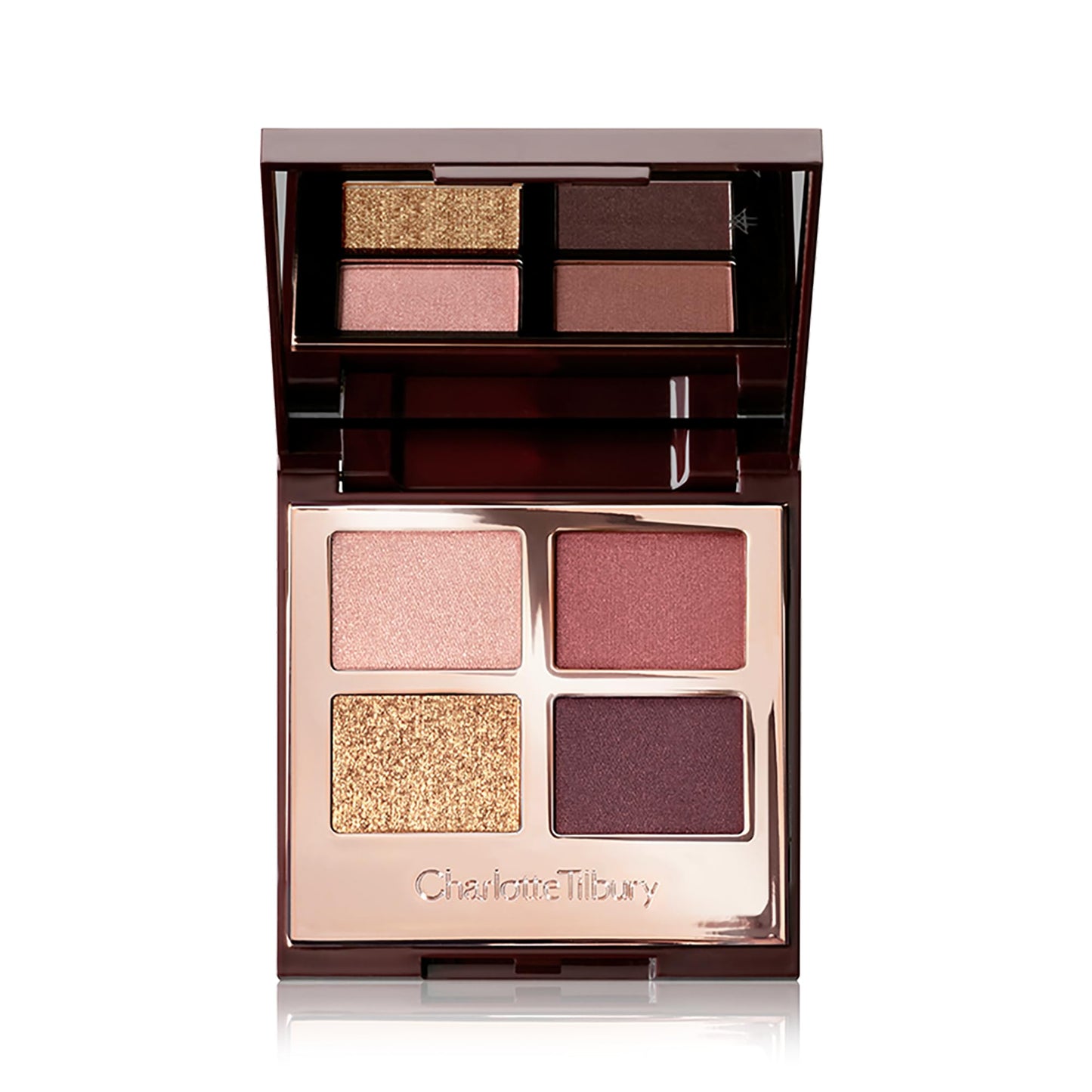Charlotte Tilbury Luxury Palette Eyeshadow - Shimmer, Metallic & Satin Matte Eyeshadow Quad with a Rich Powder Formula - Includes 4 Complementary Shades - The Vintage Vamp