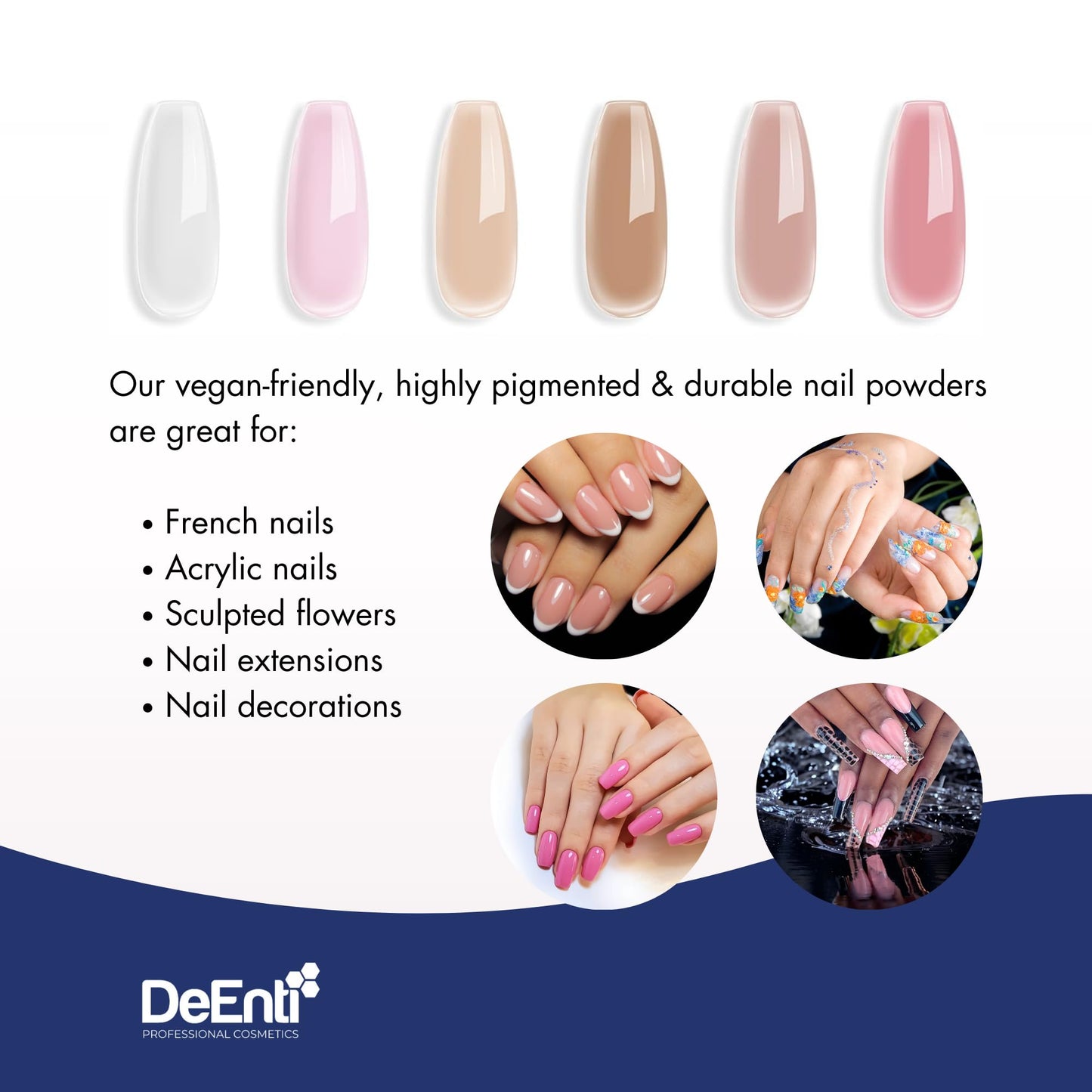 DeEnti Acrylic Nail Powder - 4oz Cover Pink|Professional Grade, Bubble-Free Acrylic Powder for Nails | Long-Lasting, Chip-Resistant Nail Acrylic Powder for Carving, Extensions & Fake Nails