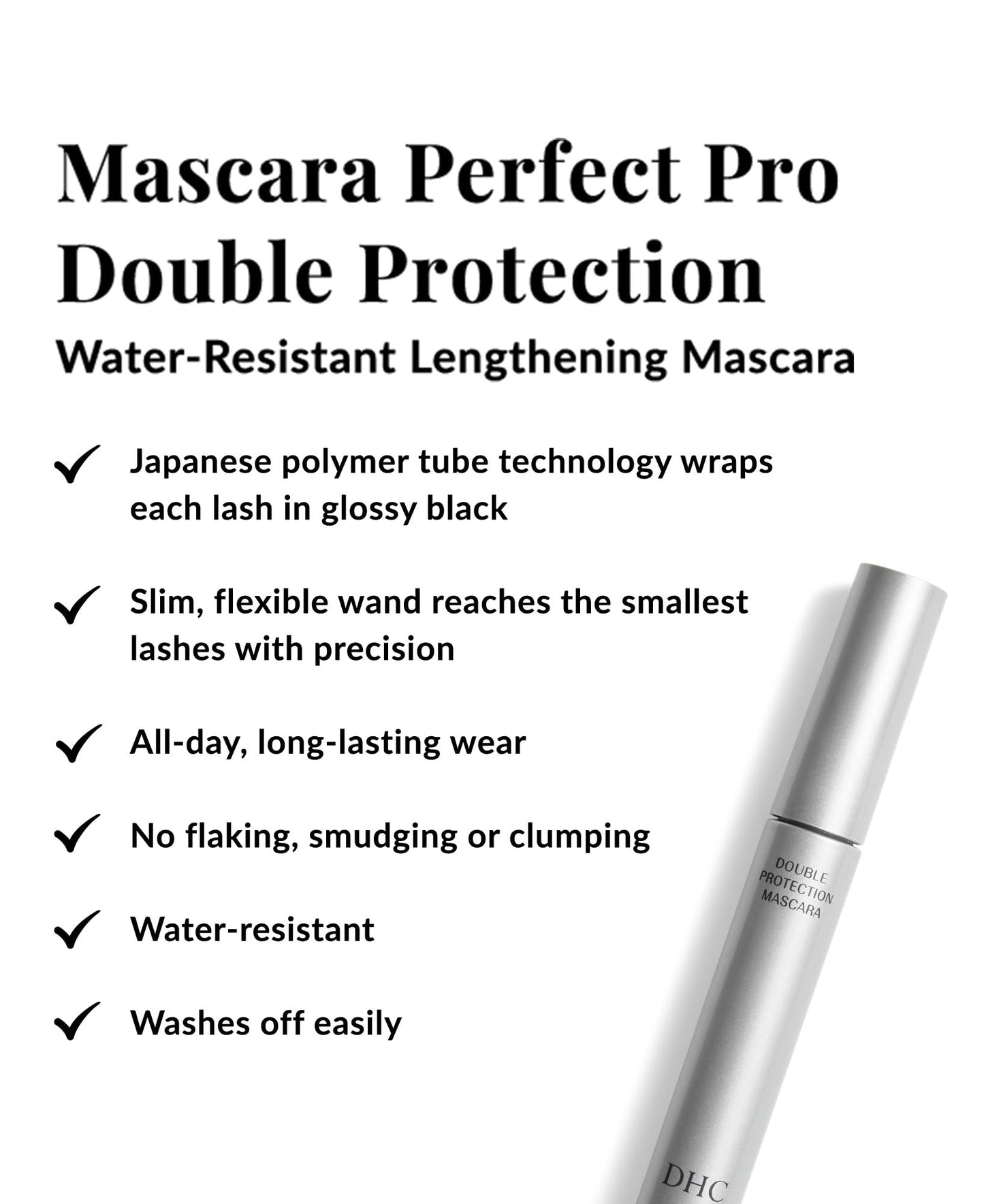 DHC Deep Cleansing Oil 2.3 Fl Oz., Lip Cream 0.05 oz. Net wt. and Mascara Perfect Pro Double Protection 0.17 oz. Net wt., Black