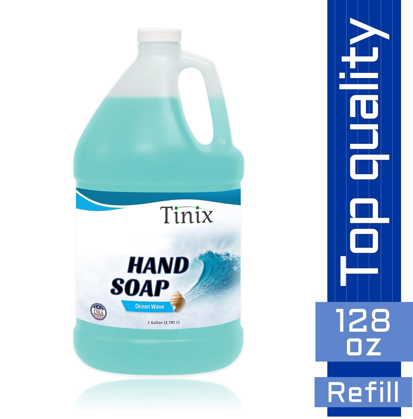 Premium Hand Soap Refill - Ocean Wave Scent | Value Size 1 Gallon, 128 Fl Oz