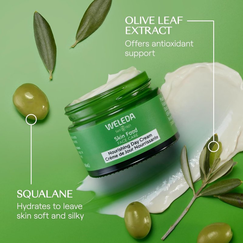 Weleda Skin Food Day Cream - Nourishing Plant-Based Moisturizer with Olive Leaf Extract | 1.3 Fl Oz