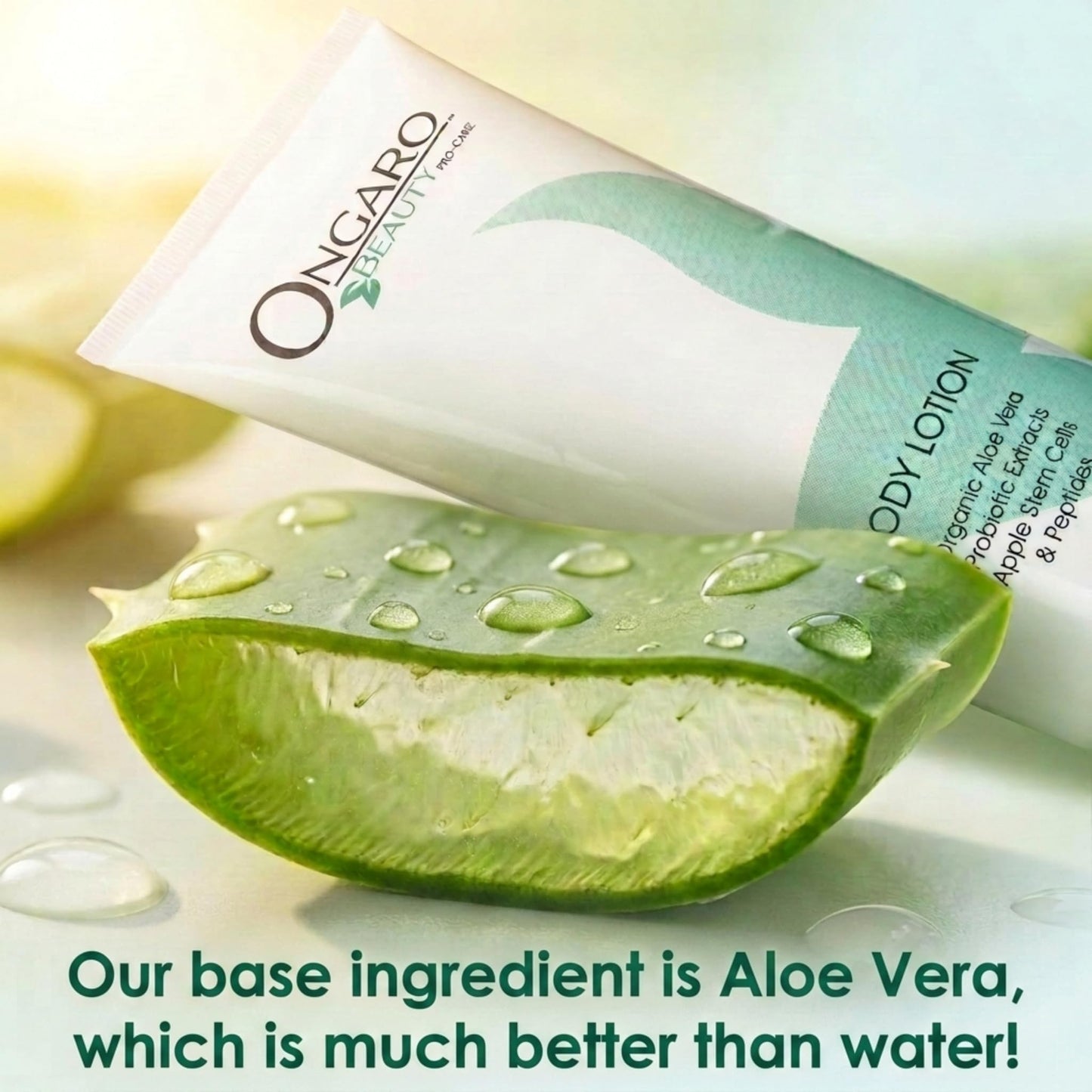 Ongaro Beauty Organic Body Lotion - Body Moisturizer Skin Lotion, Probiotic Lotion w/Aloe Vera, Cocoa Butter, Hyaluronic Acid, Shea Butter & Vitamin E, Lightweight, All Skin Types 8fl oz