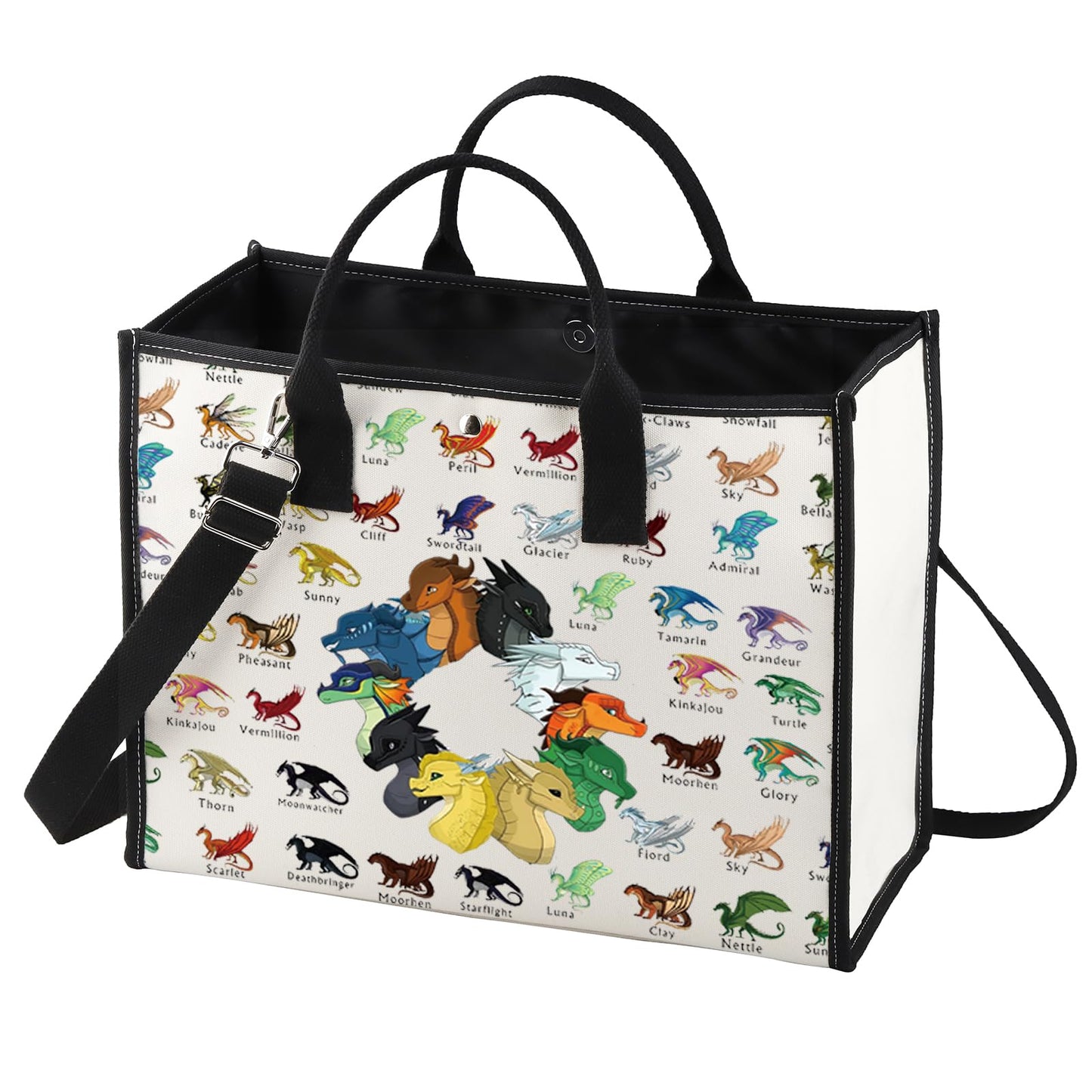 WZMPA Wings Dragon Darkstalker Makeup Bag Wings Dragon Novel Inspired Gift Dragon Tribes Zipper Pouch Bag Dragon Bookish Gift (Wings Dragon BG)