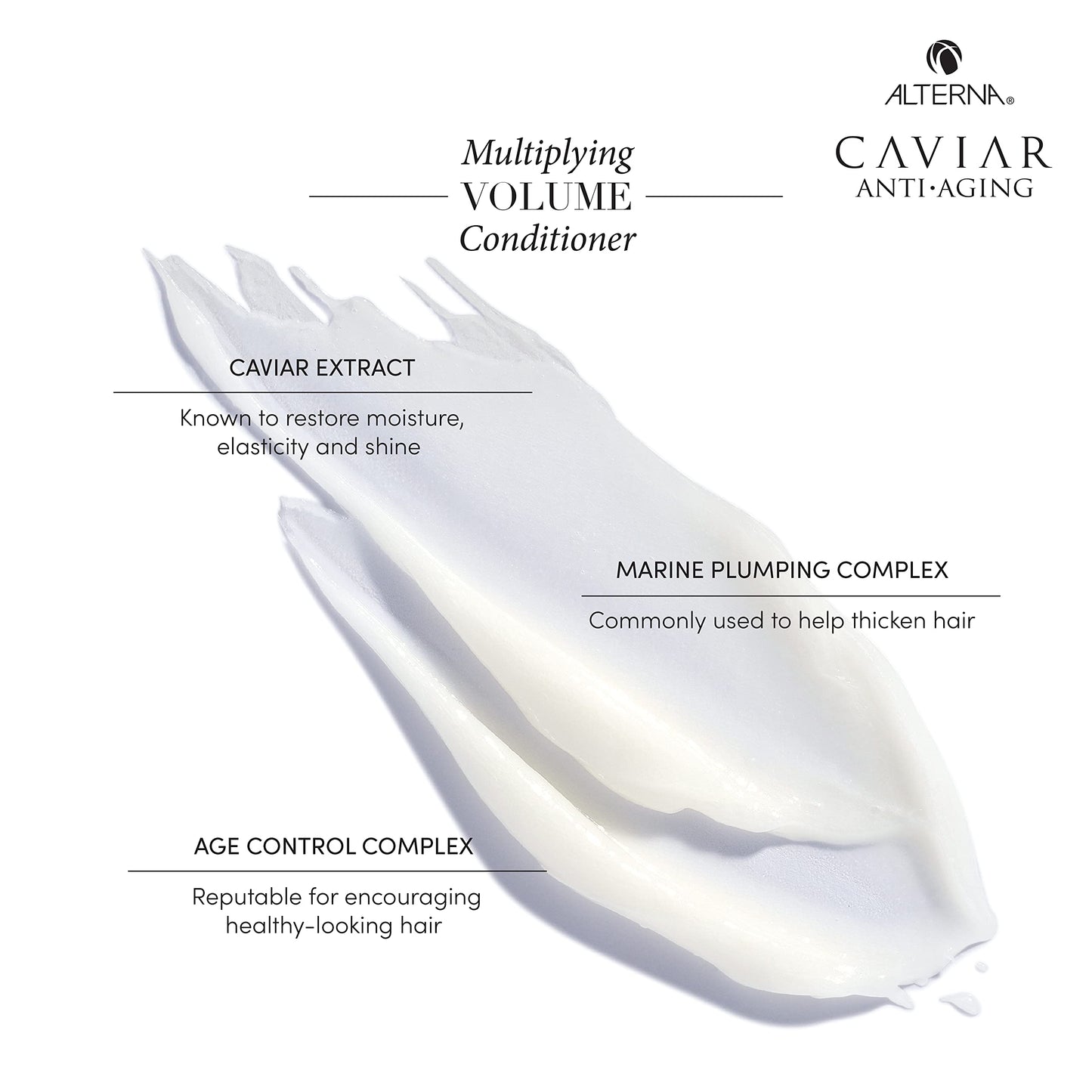 Alterna Haircare CAVIAR Anti-Aging Multiplying Volume Conditioner Travel Size 1.35 Fl Oz | For Fine, Limp or Thin Hair | Create Instant Volume and Thickness | Sulfate Free