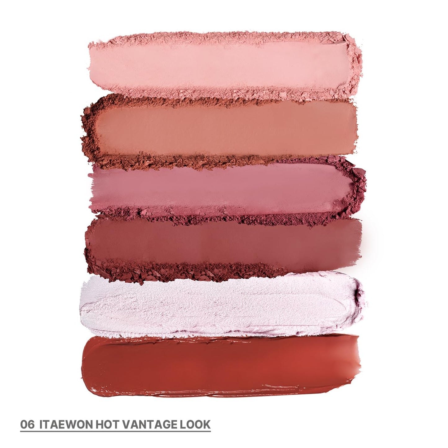 CHOSUNGAH BEAUTY My Magazine Eyeshadow Palette - Warm Deep Red, All-in-One Matte, Shimmer & Glitter Finishes, 5 Colors, Multi-use for Eyes, Lips & Cheeks, 0.23oz