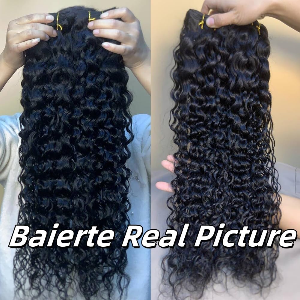 Water Wave Bundle Double Silky Soft Weft Curly Bundles Wet And Wavy Braidable Brazilian Hair For Women As Extensions 24 Inch