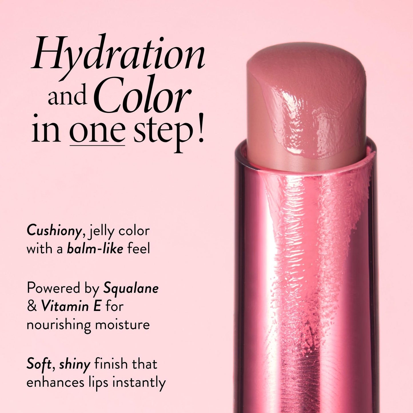 LAURA GELLER NEW YORK Jelly Balm Tinted Lip Balm – Sheerly Amazing – Hydrating Lip Color with Shine Finish – Squalane & Vitamin E – Buildable Sheer to Medium Coverage – Vegan & Cruelty-Free