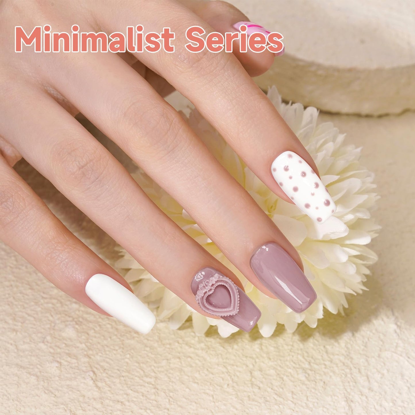 BUBU CANDY 15ml 6Color Gel nail polish kit Gift LED lights Nail file Daily nude color series set,Hema free, Salon Manicure and Nail Art DIY at Home Solid color DIY at Home for Women