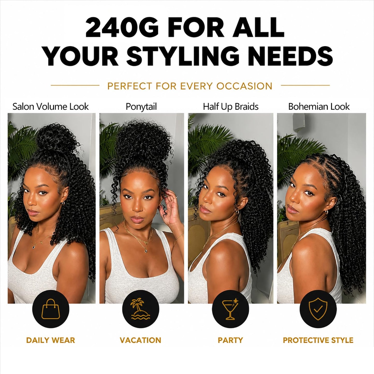 Burmese Curly Crochet Human Hair Extensions Crochet Hair For Black Women Knotless Pre-Separated Feather Crochet Human Hair Spiral Curly Invisible Crochet Hair Natural Black (12inch)