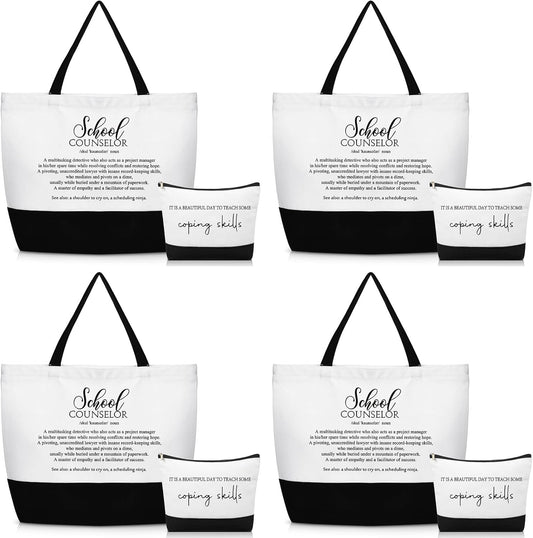 Guidance Counselor Gift - Canvas Tote Bag for School Counselors | Graduation Appreciation
